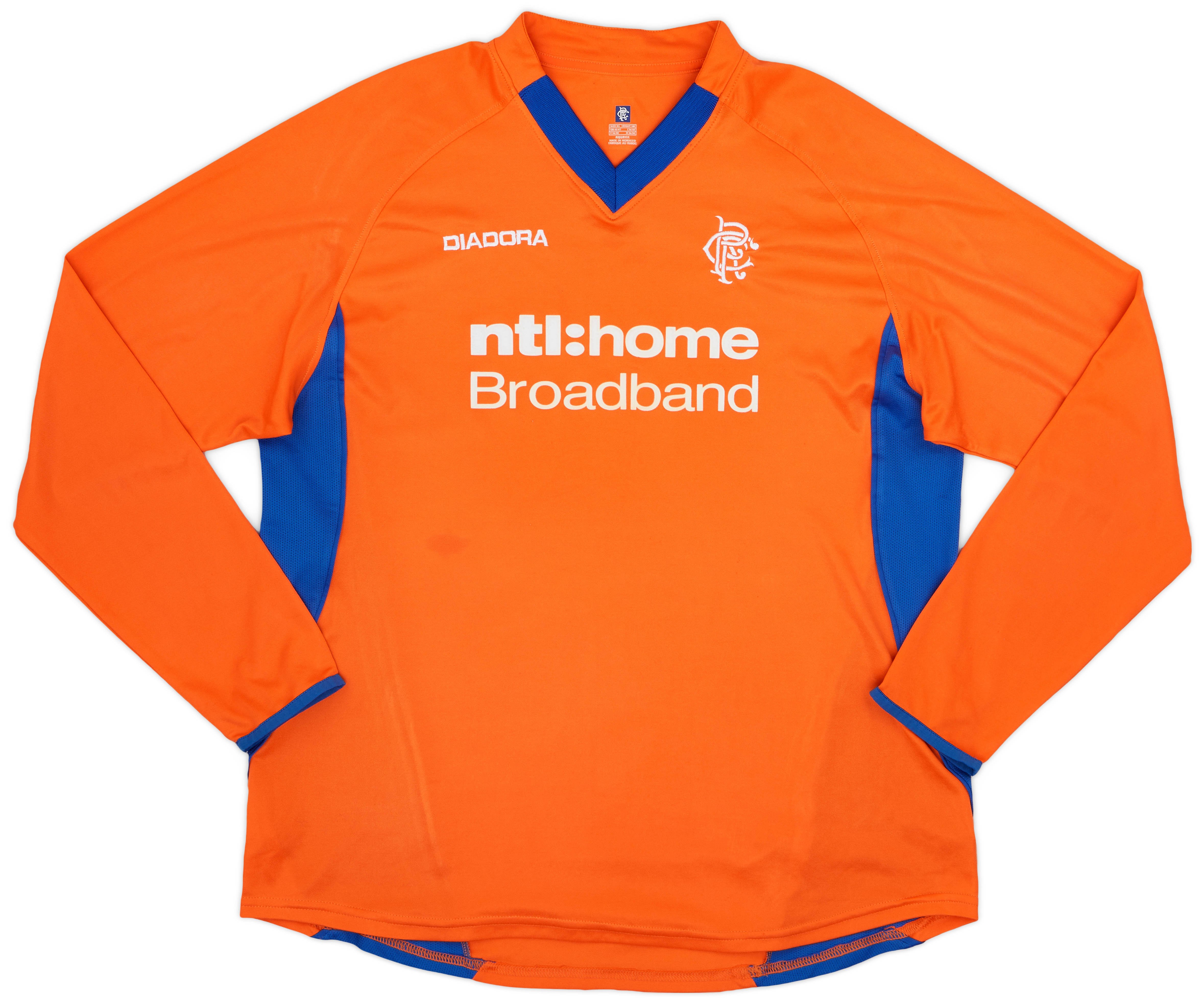 Diadora Rangers Mens LS Away Shirt 2002/03 | RANA0293732used