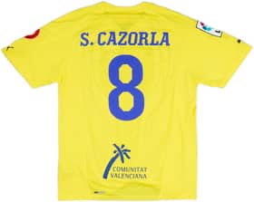 2010-11 Villarreal Home Shirt Cazorla #8