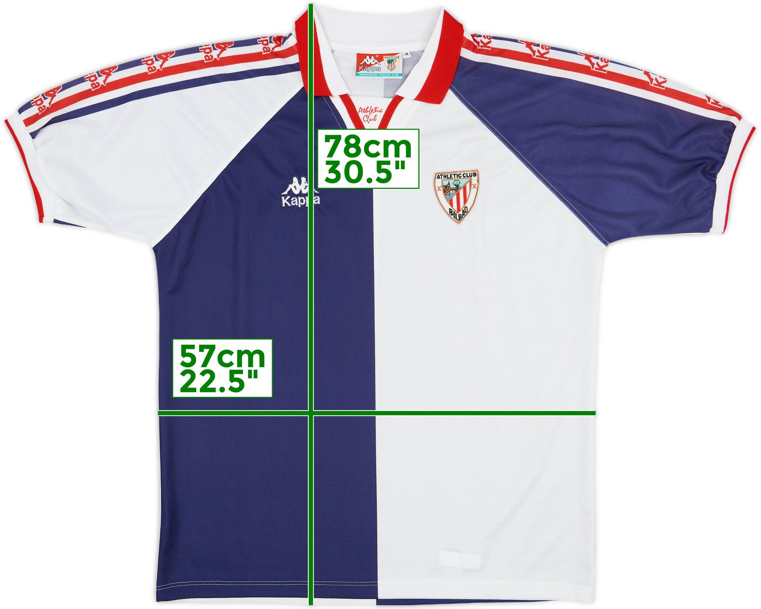 Kappa Athletic Club Bilbao ユニホーム 1996/97 ATHLETIC BILBAO Vintage Kappa Away Football Shirt