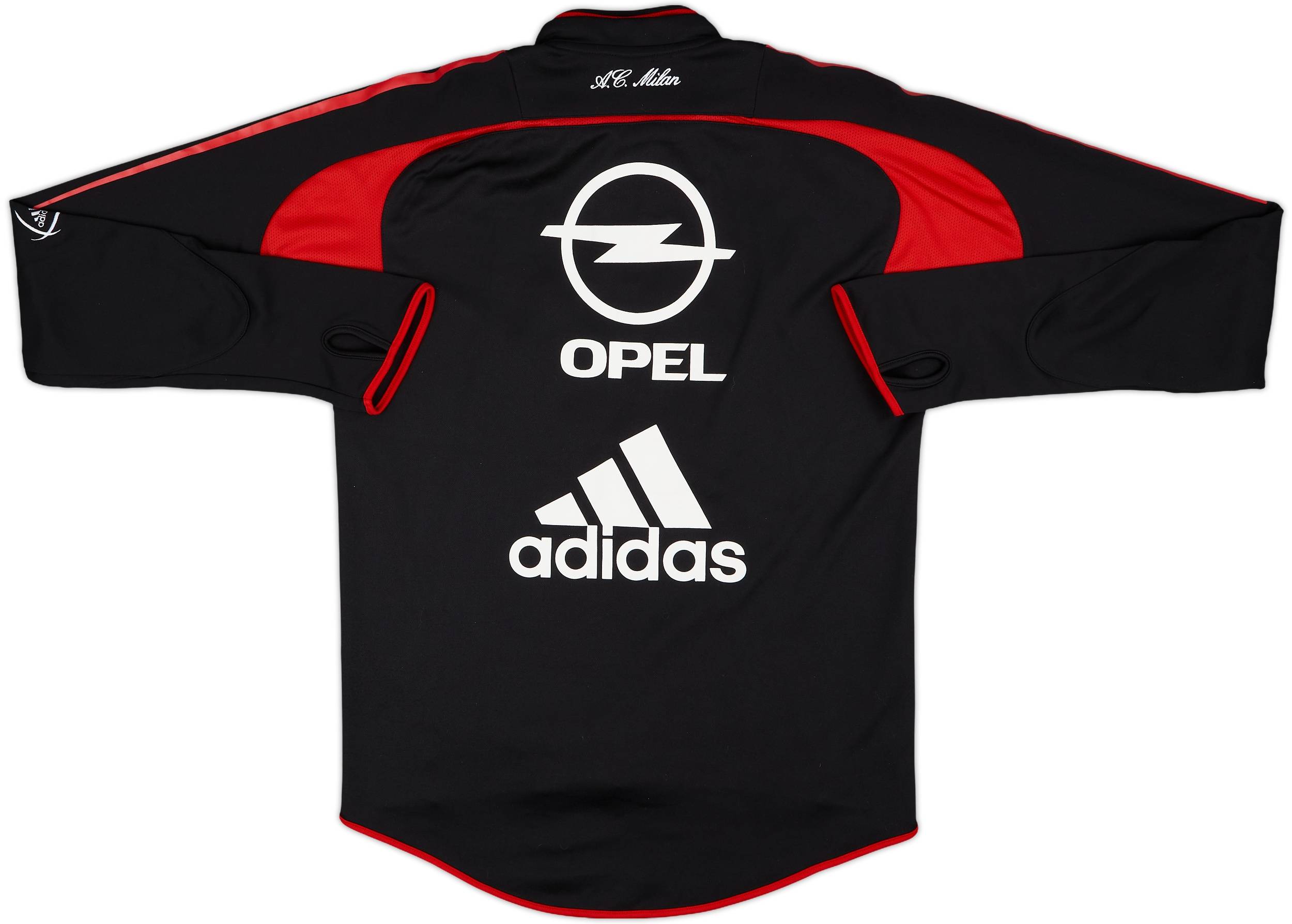 2004-05 AC Milan adidas 1/4 Zip Training Top - 6/10 - (S)