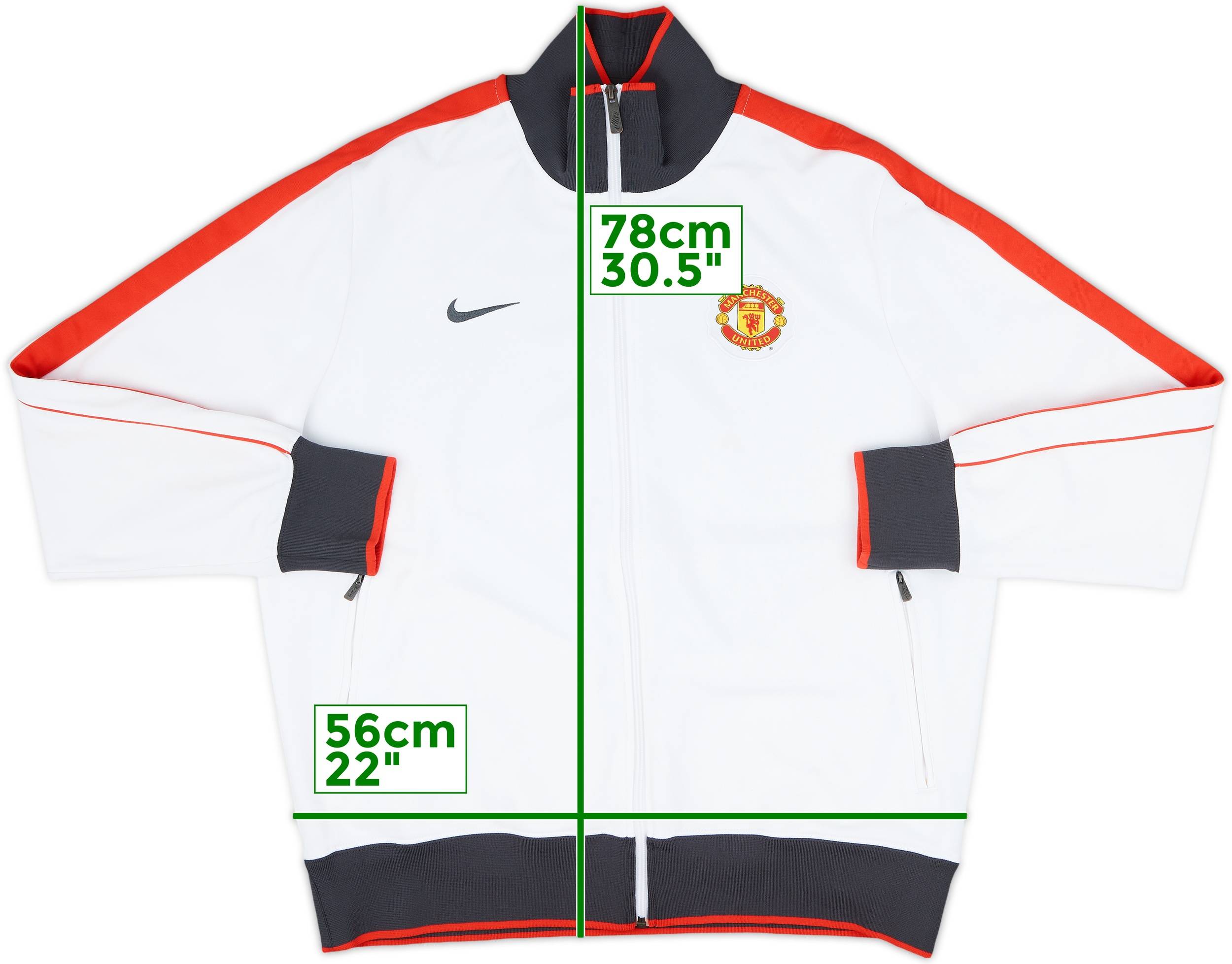 2010-11 Manchester United Nike N98 Track Jacket - 7/10 - (XL)