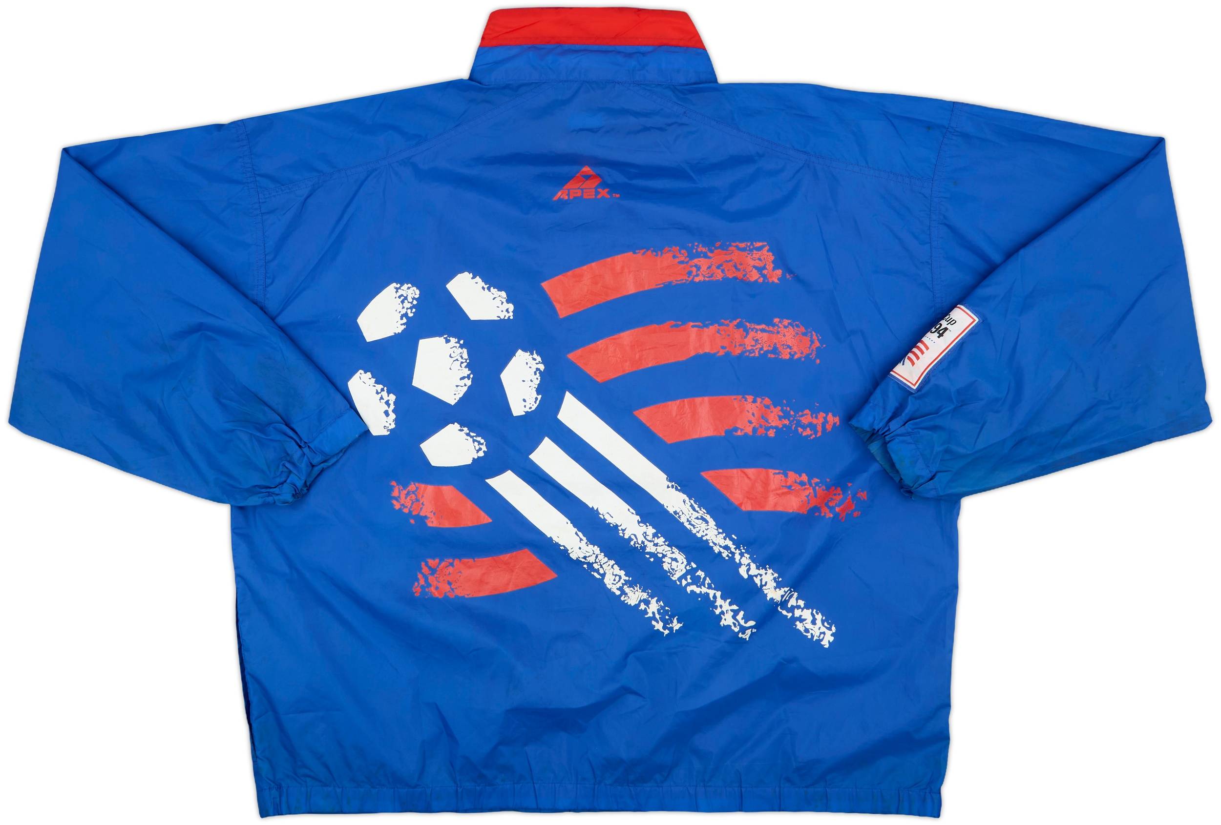 1994 World Cup USA 94 Apex 1/4 Zip Rain Jacket - 5/10 - (XL)
