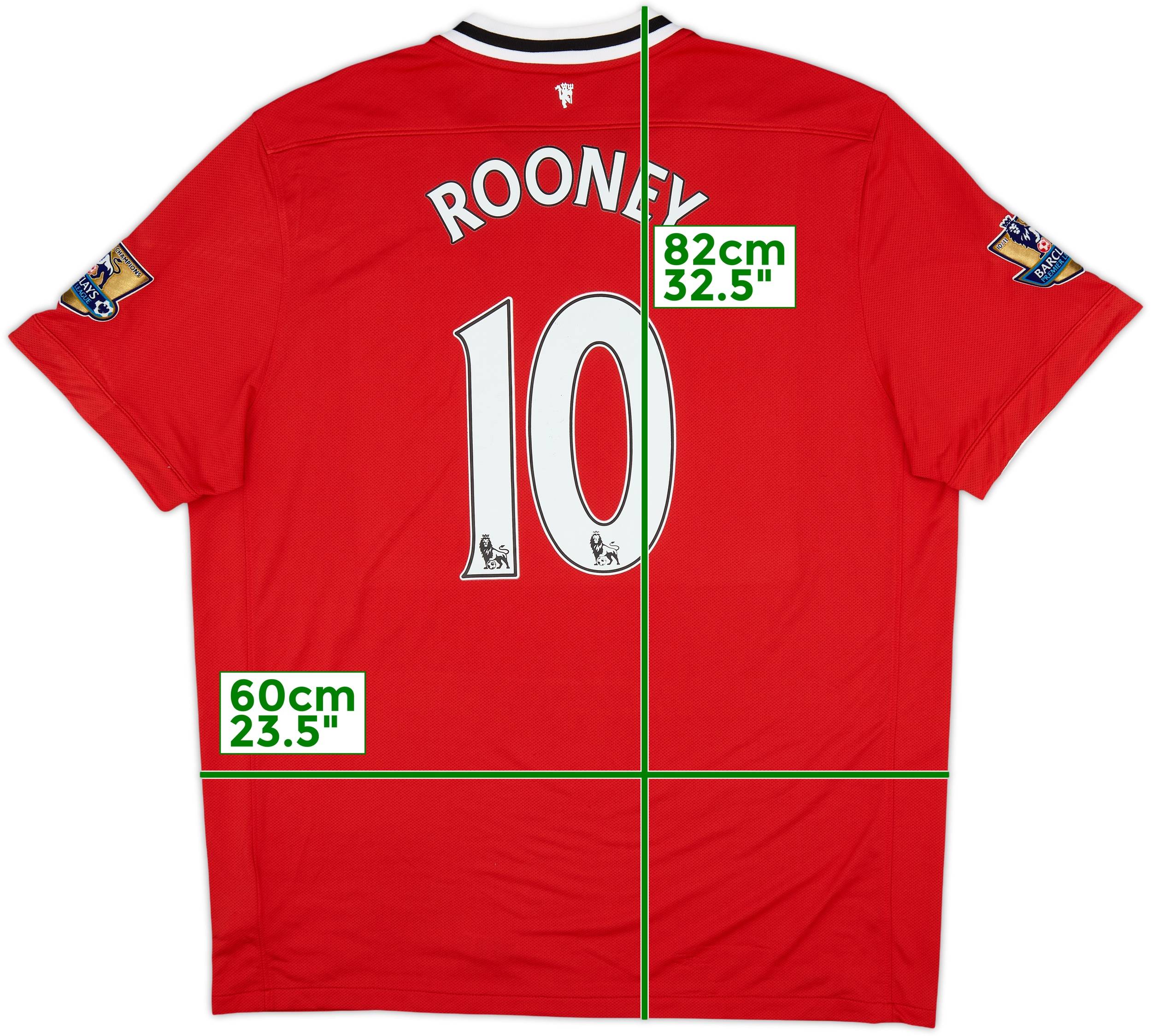 2011-12 Manchester United Home Shirt Rooney #10 - 7/10 - (XXL)