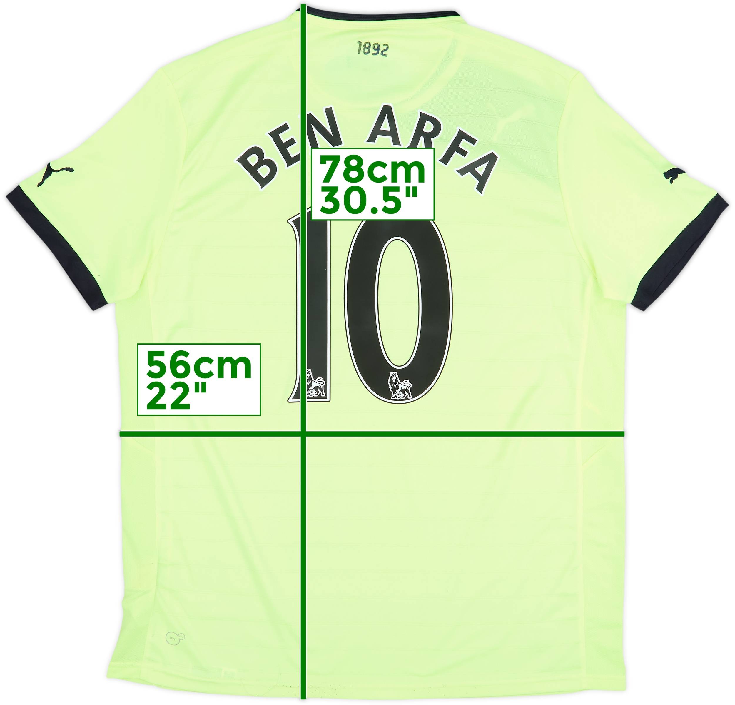 2012-13 Newcastle Third Shirt Ben Arfa #10 - 7/10 - (L)