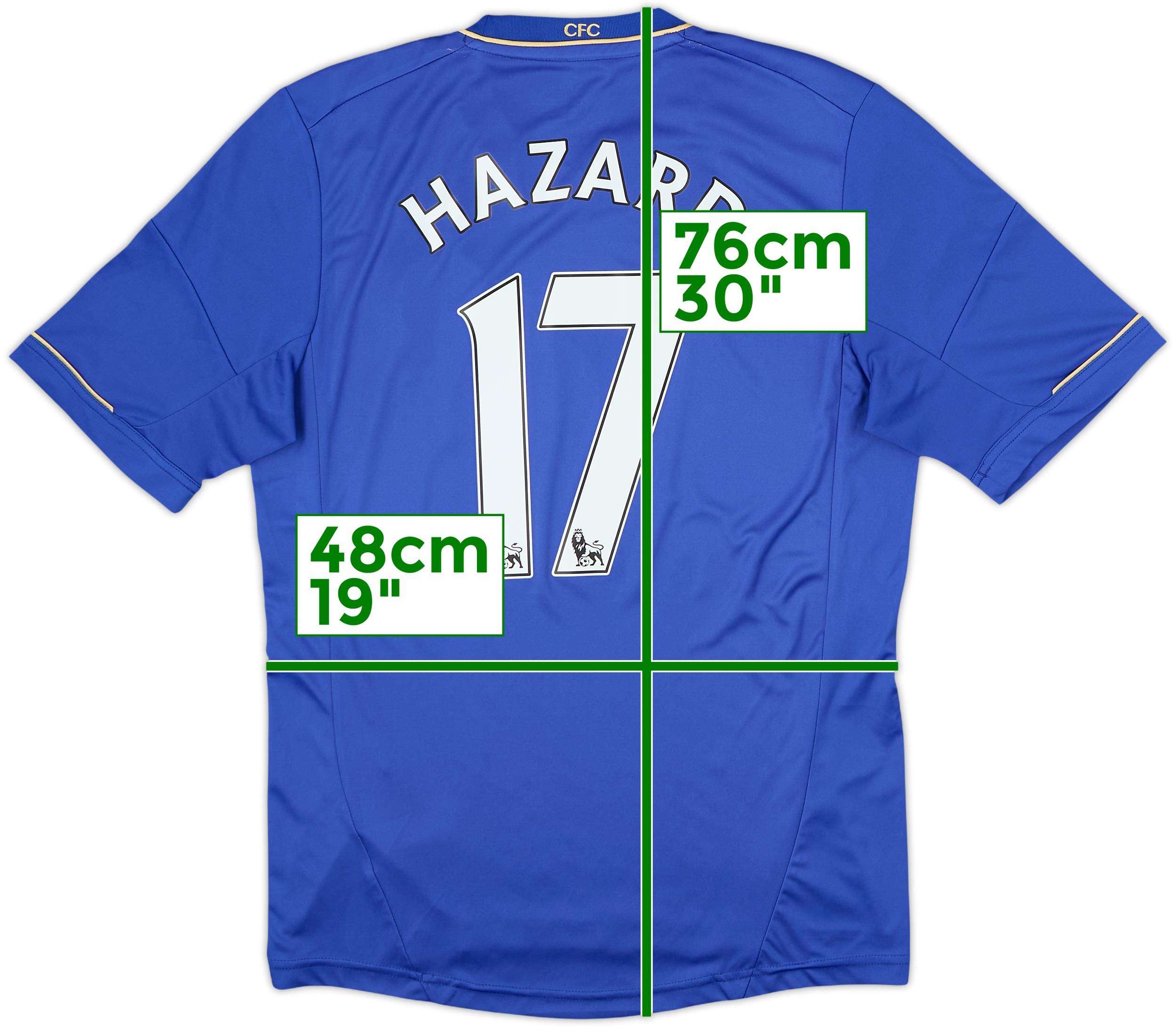 2012-13 Chelsea Home Shirt Hazard #17 - 9/10 - (M)
