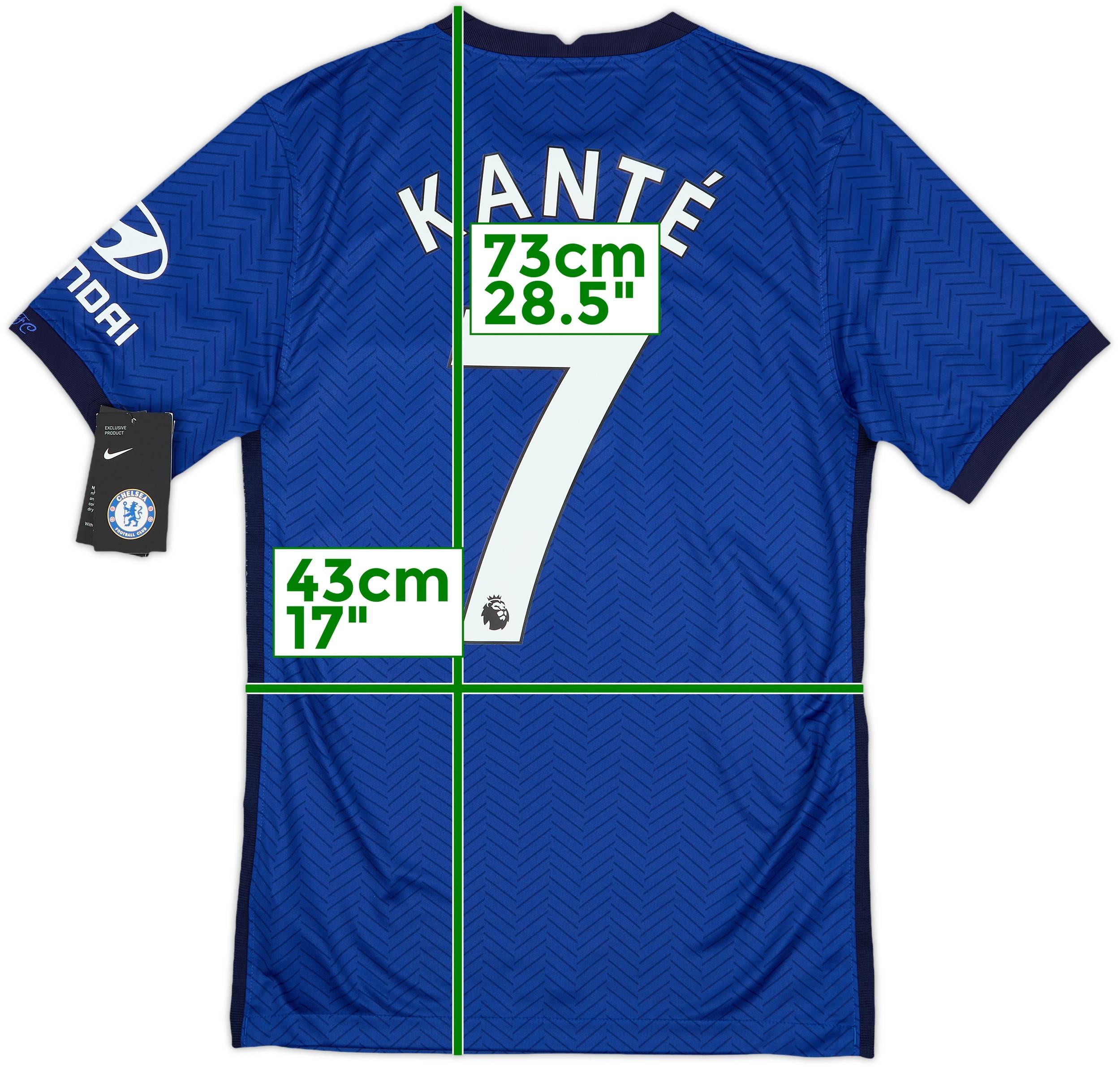2020-21 Chelsea Home Shirt Kante #7 (XS)