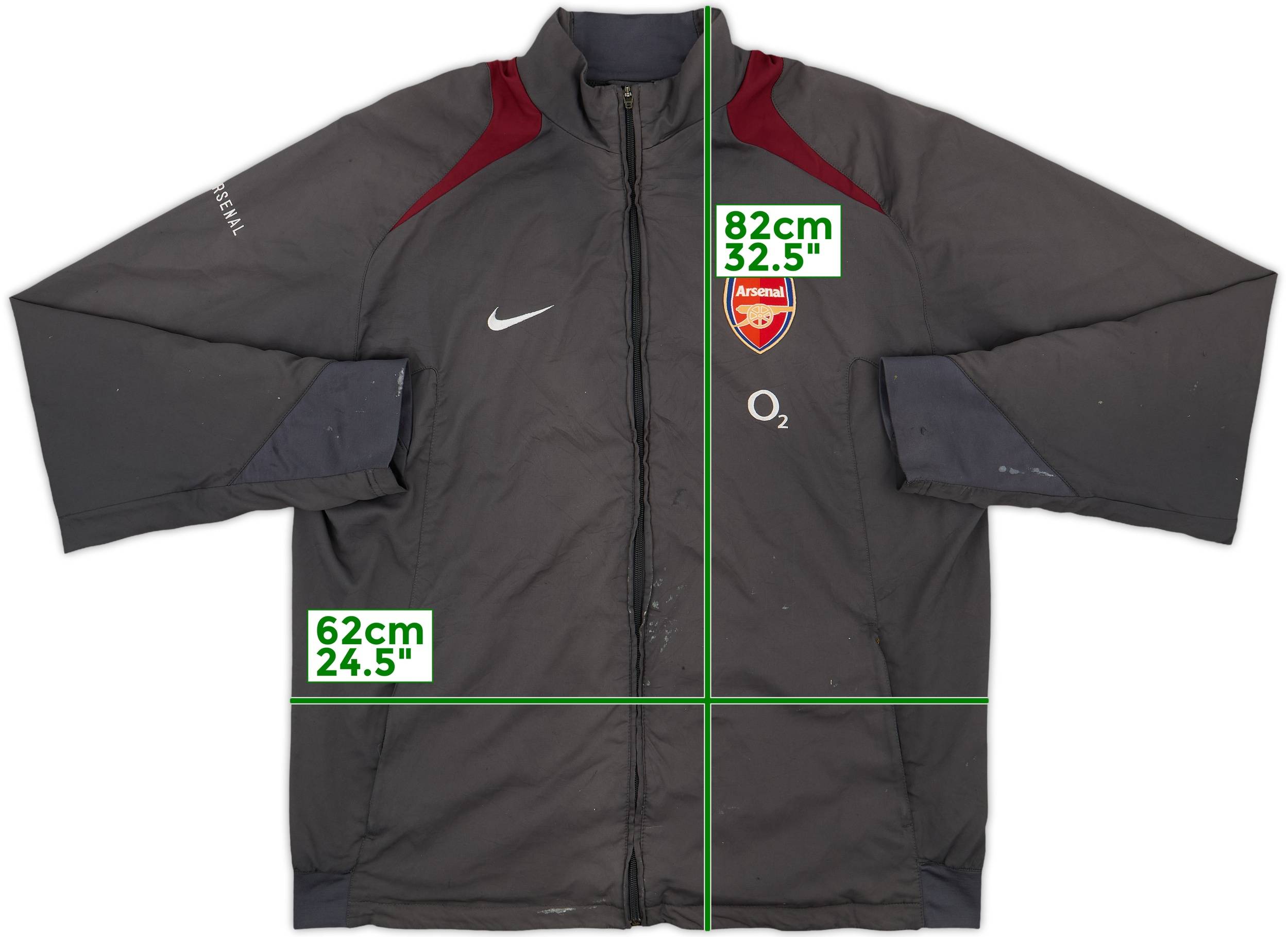 Nike Arsenal 2005-06 O2 トラックジャケットL アーセナル 2005-06 Arsenal Nike Track Jacket - 5/10 - (XXL)