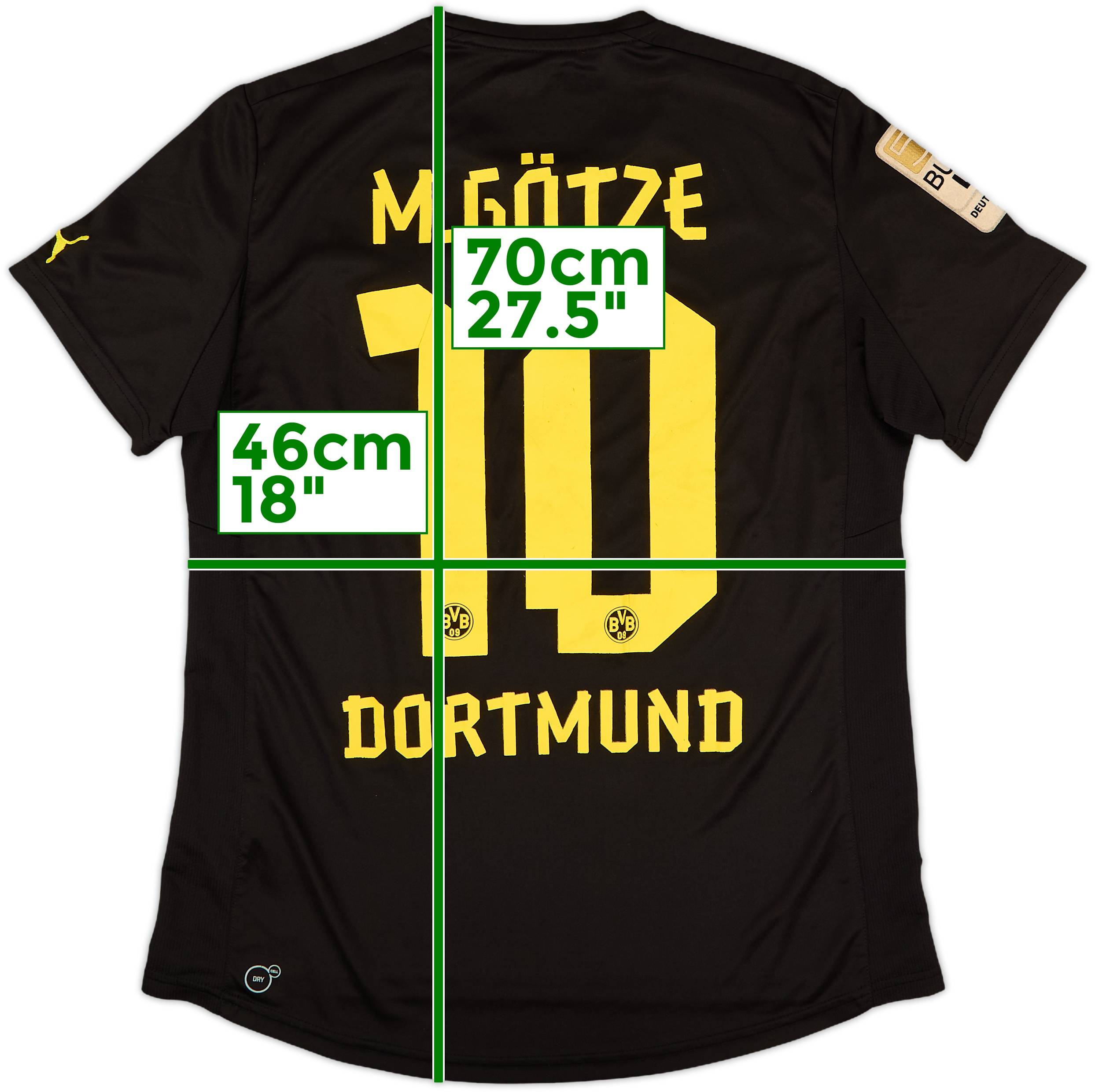 2012-13 Borussia Dortmund Away Shirt M.Gotze #10 - 6/10 - (Women's L)