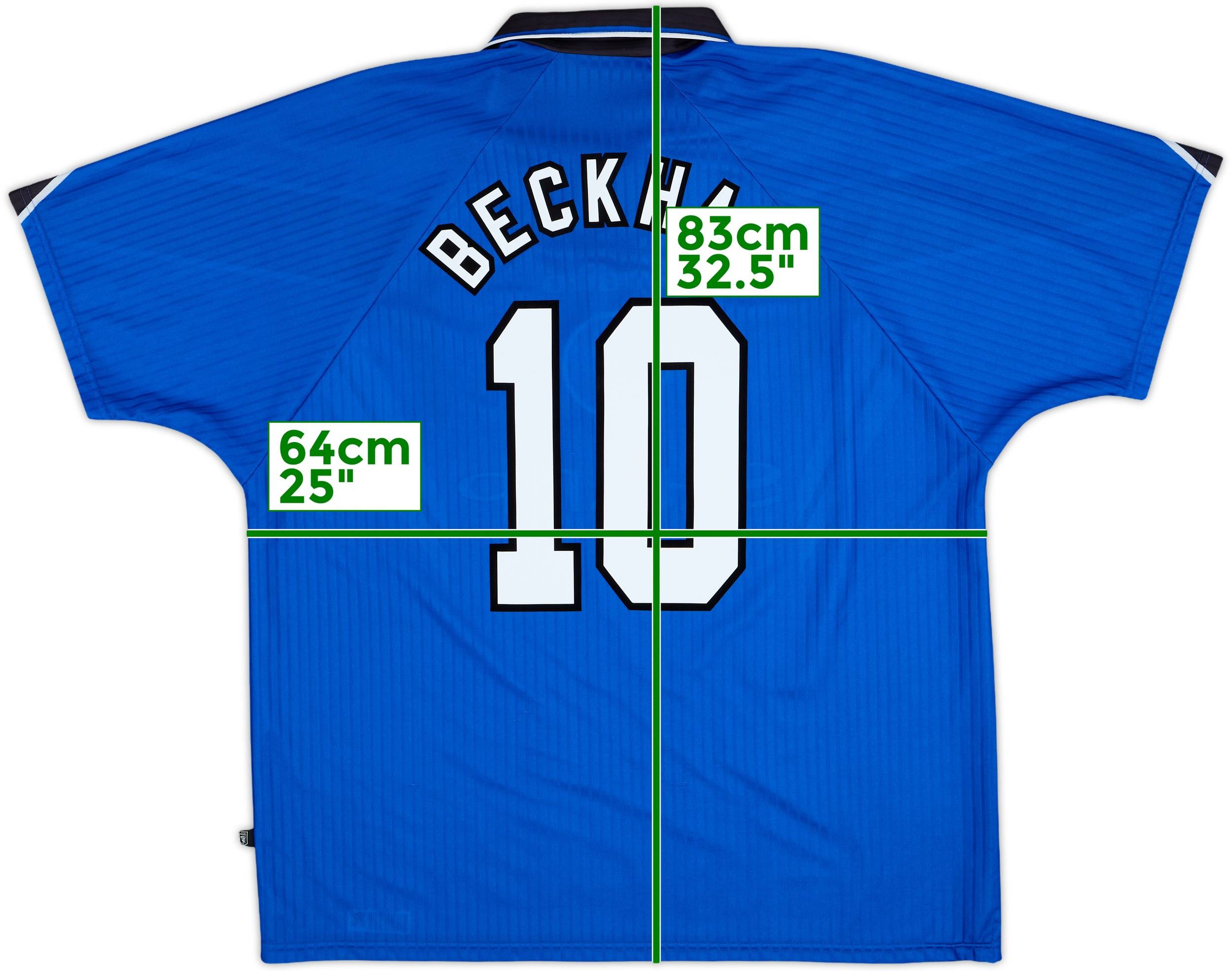 1996-98 Manchester United Third Shirt Beckham #10 - 9/10 - (XXL)