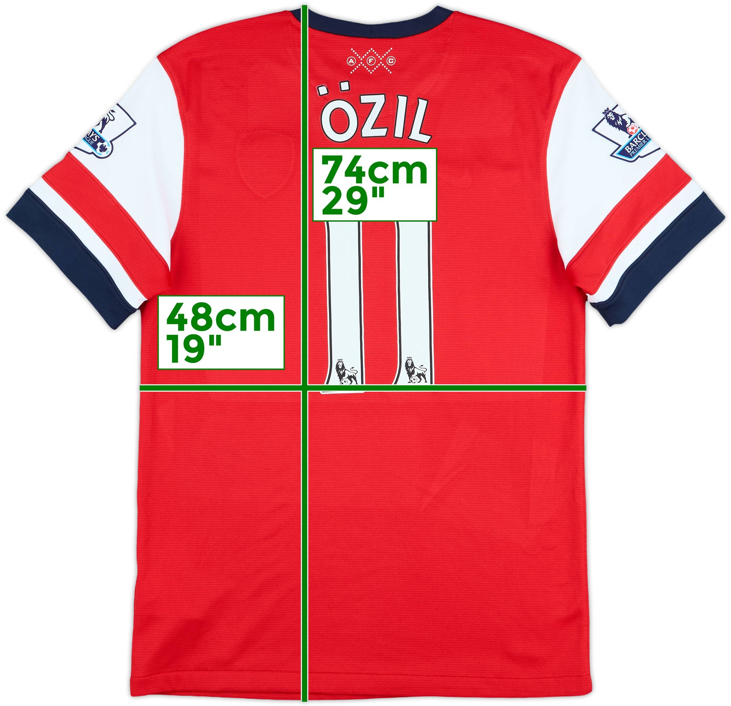 【美品】アーセナル ÖZIL 11 シャツ Mesut Ozil #11 Jersey Arsenal FC Football Shirt Nike M