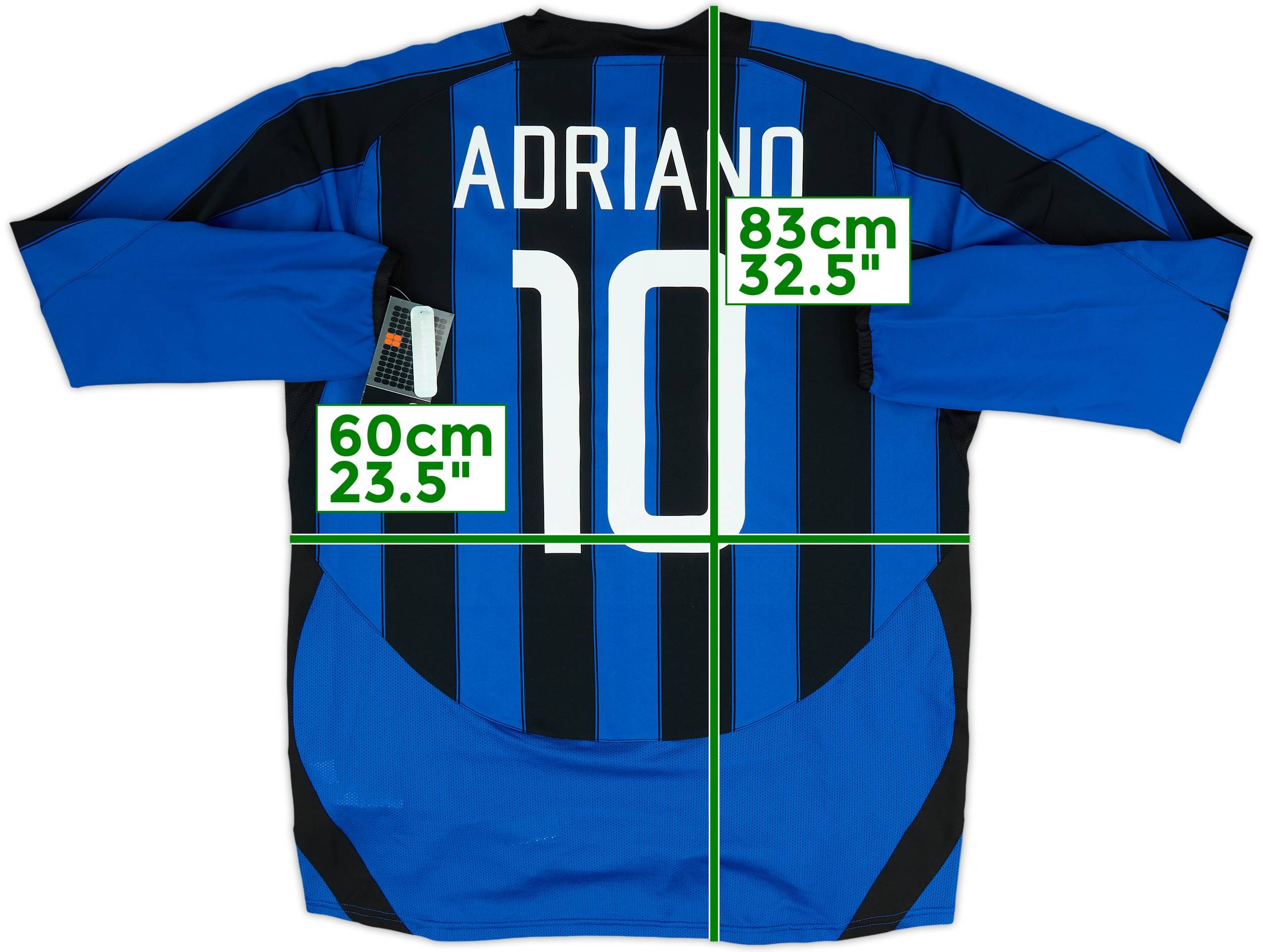 2003-04 Inter Milan Home L/S Shirt Adriano #10 (XL)