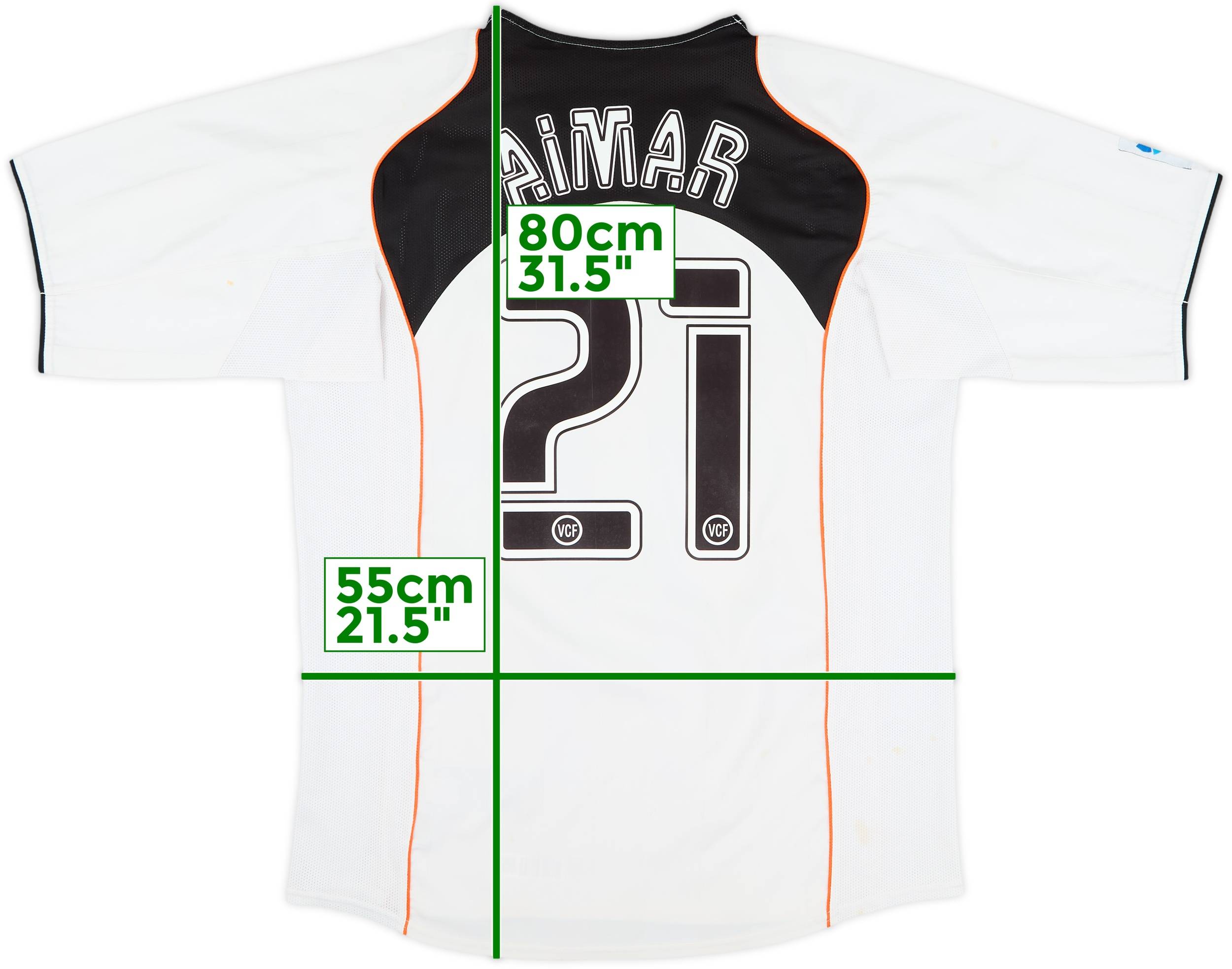 2004-05 Valencia Home Shirt Aimar #21 - 6/10 - (L)