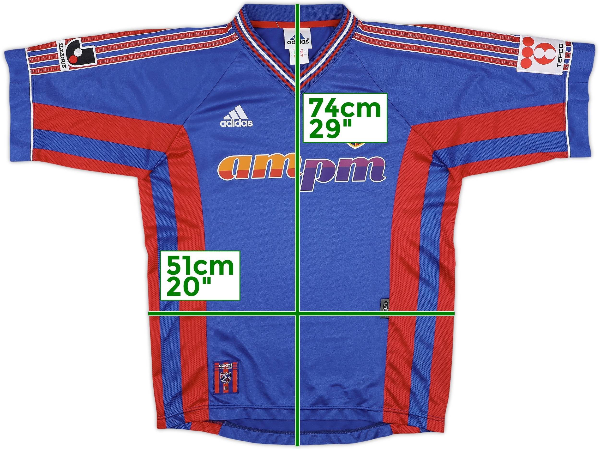 1999-00 FC Tokyo Home Shirt - 7/10 - (L)
