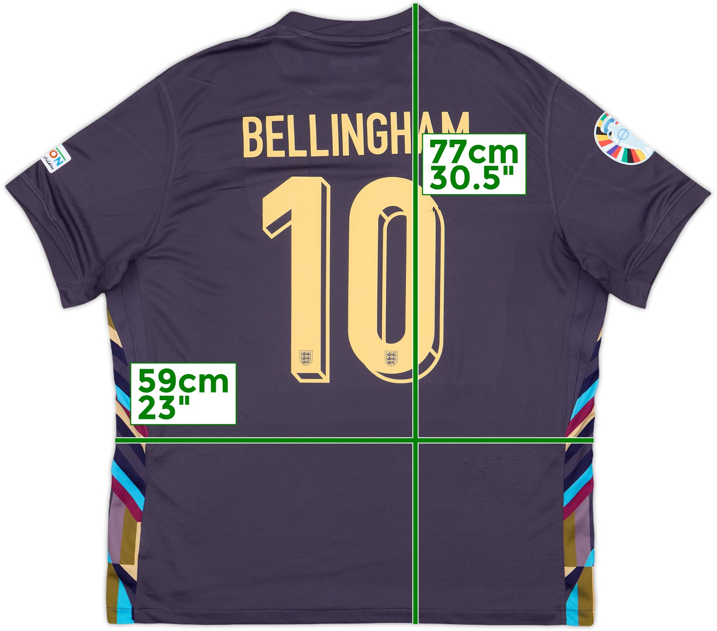 2024-25 England Away Shirt Bellingham #10 - 6/10 - (XL)