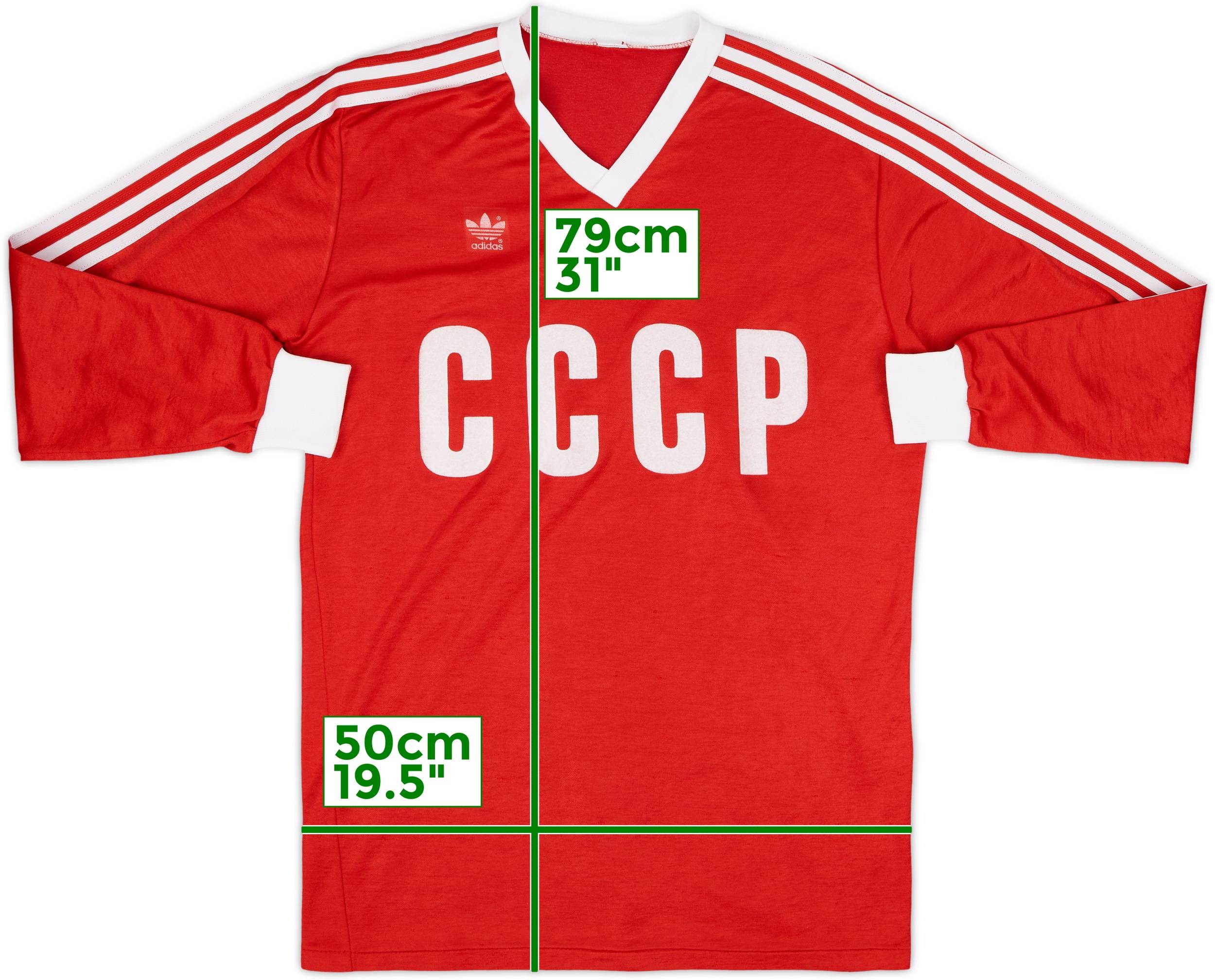 1982-84 Soviet Union Home L/S Shirt - 8/10 - (L)