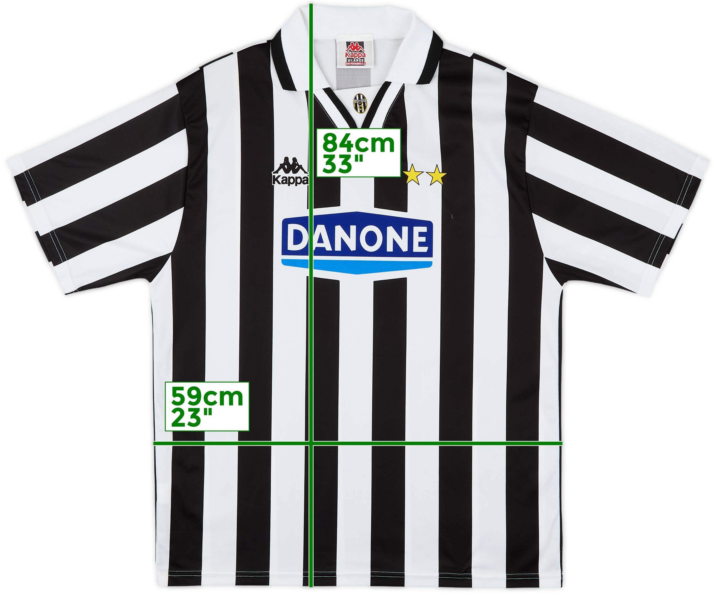 1994-95 Juventus Basic Home Shirt - 9/10 - (XL)