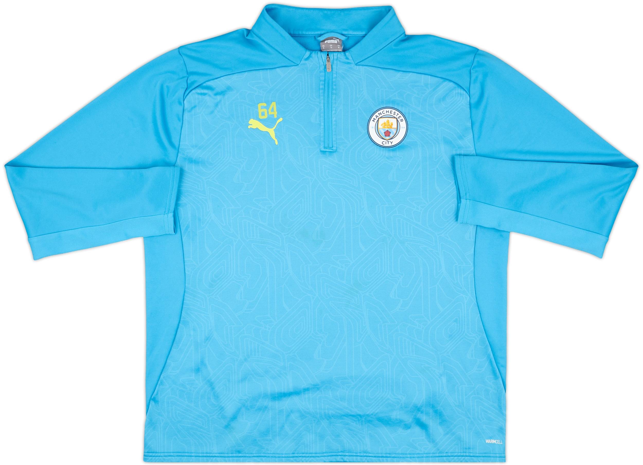 2024-25 Manchester City Player Issue Puma 1/4 Zip Training Top #64