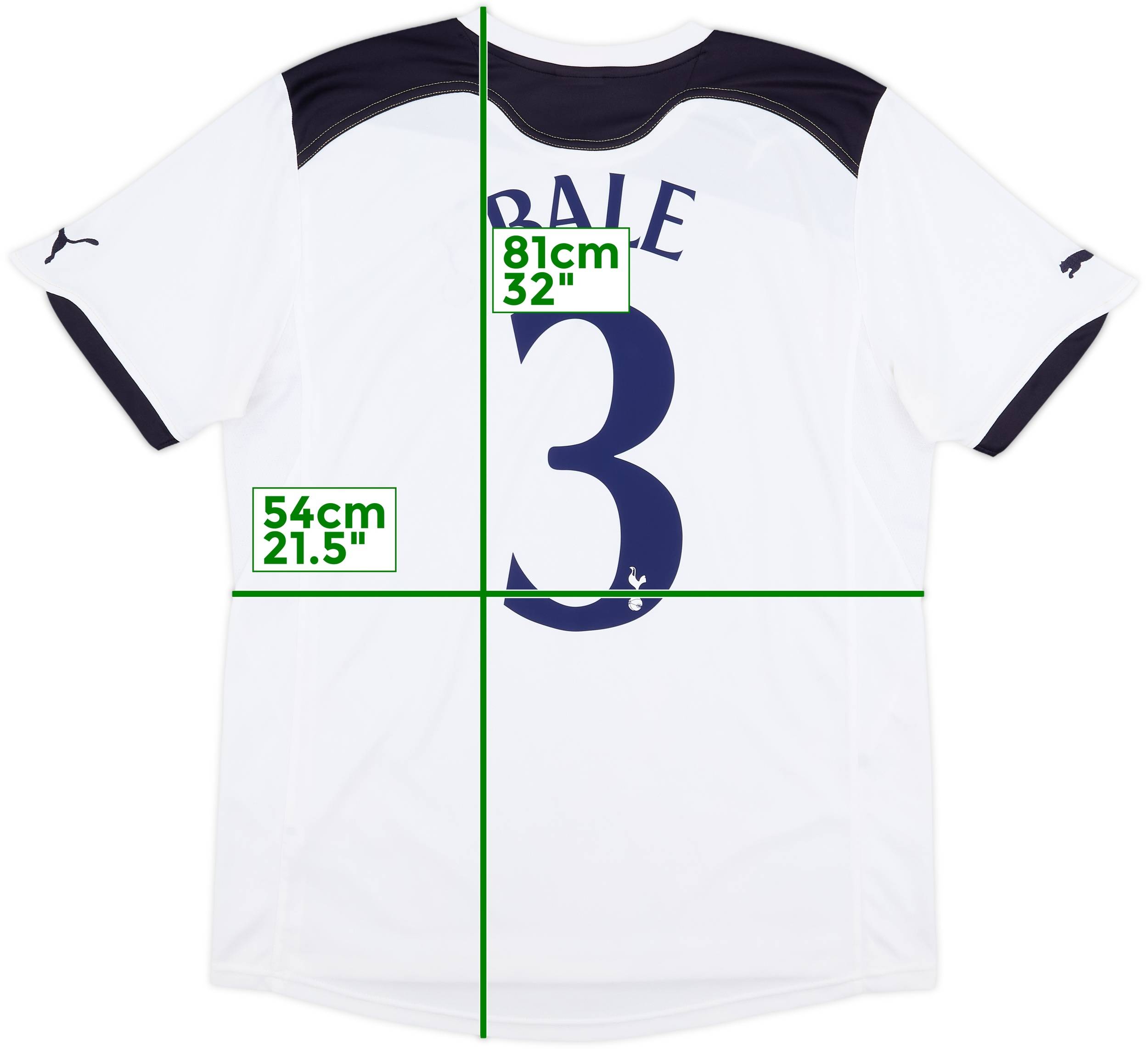2010-11 Tottenham Home Shirt Bale #3 - 9/10 - (M)