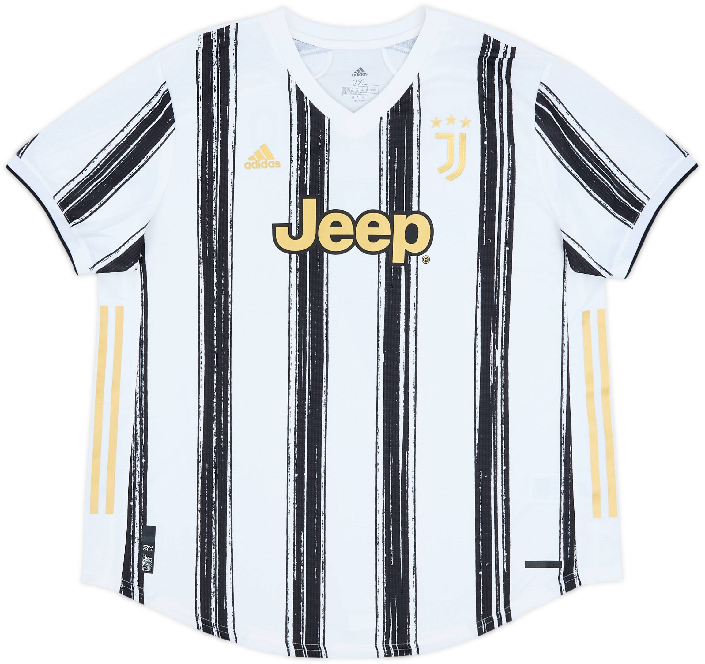 2020-21 Juventus Authentic Home Shirt Ronaldo #7 - 8/10 - (XXL)