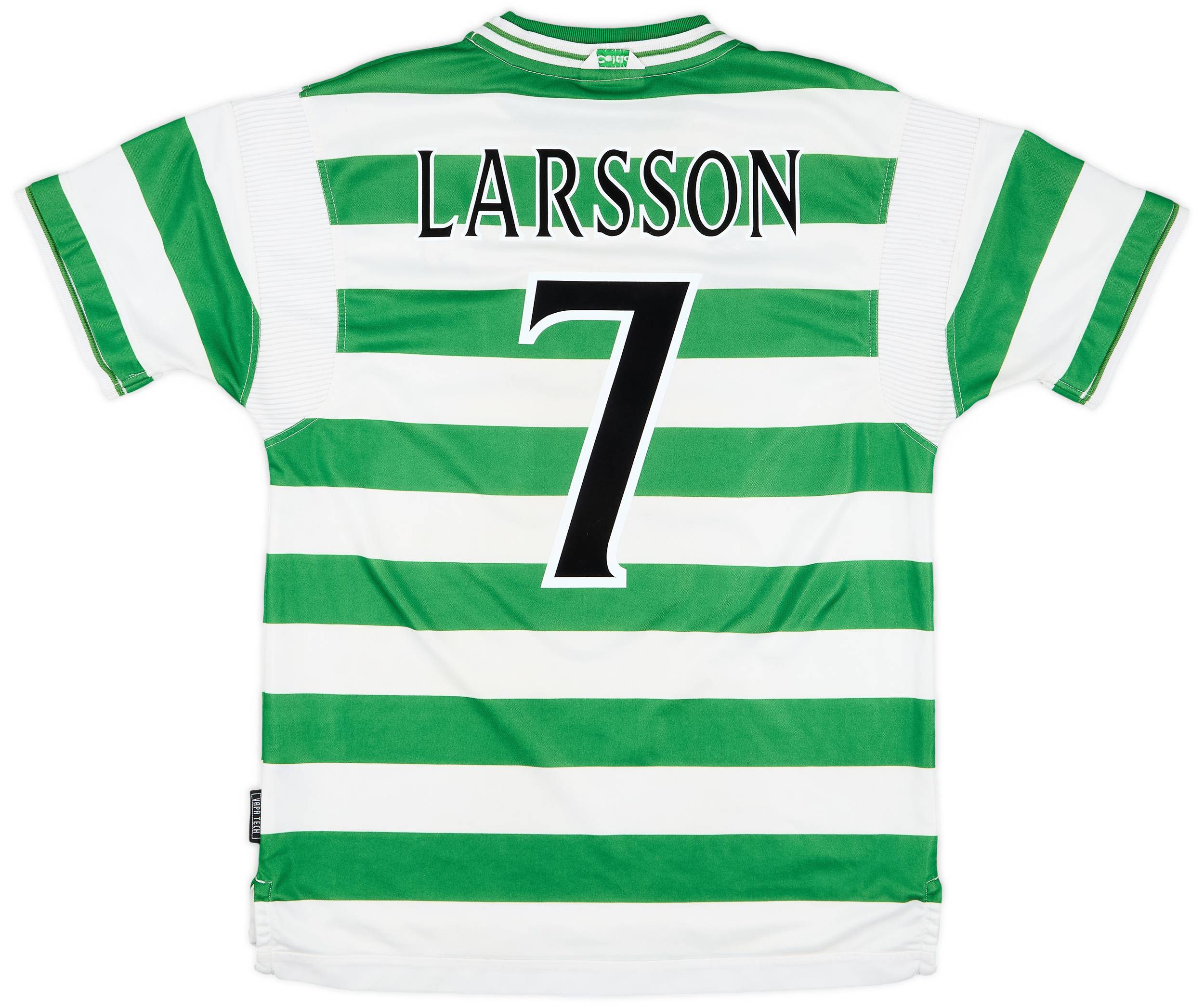 1999-01 Celtic Home Shirt Larsson #7 - 7/10 - (L)
