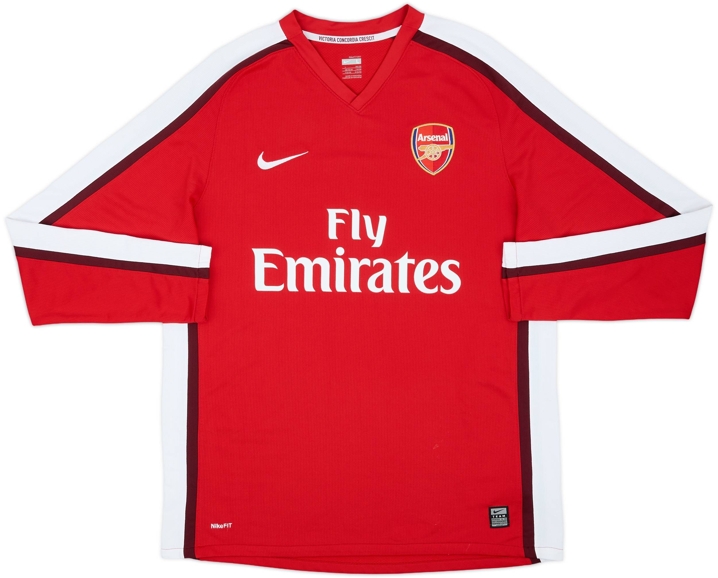 2008-10 Arsenal Home L/S Shirt Fabregas #4 - 10/10 - (L)