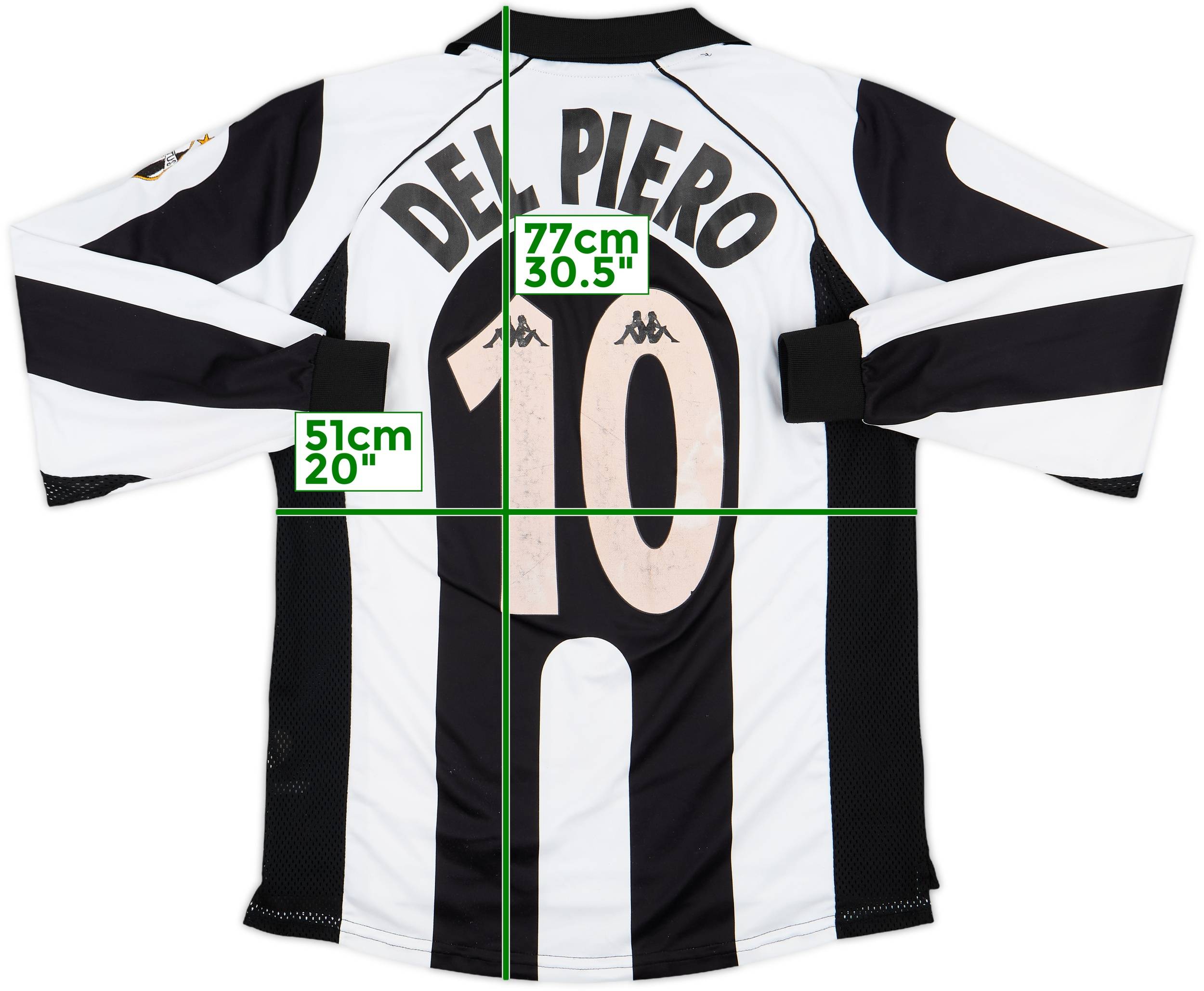 1997-98 Juventus Centenary Home L/S Shirt Del Piero #10 - 6/10 - (M)