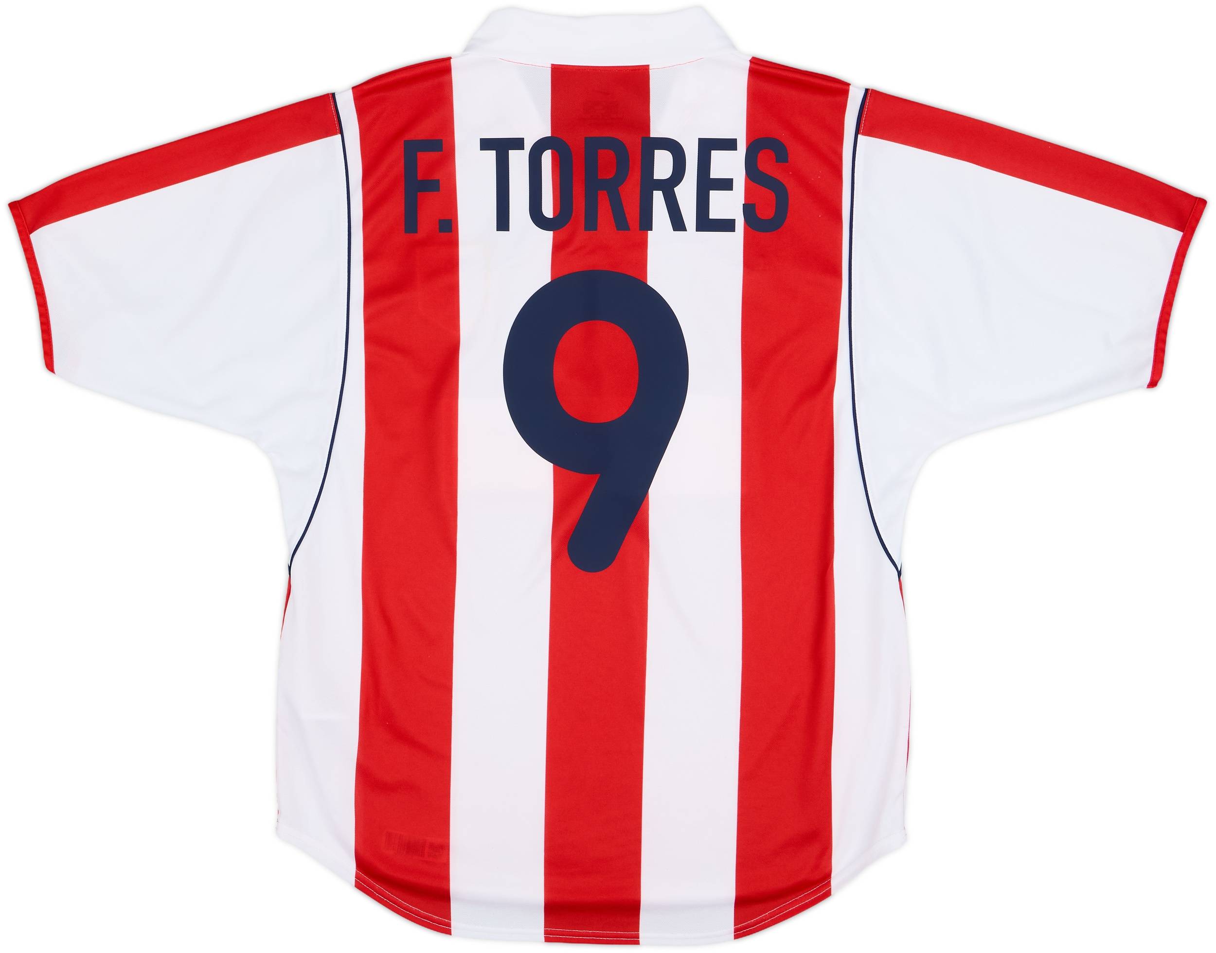 2001-02 Atletico Madrid Home Shirt F.Torres #9 - 9/10 - (M)