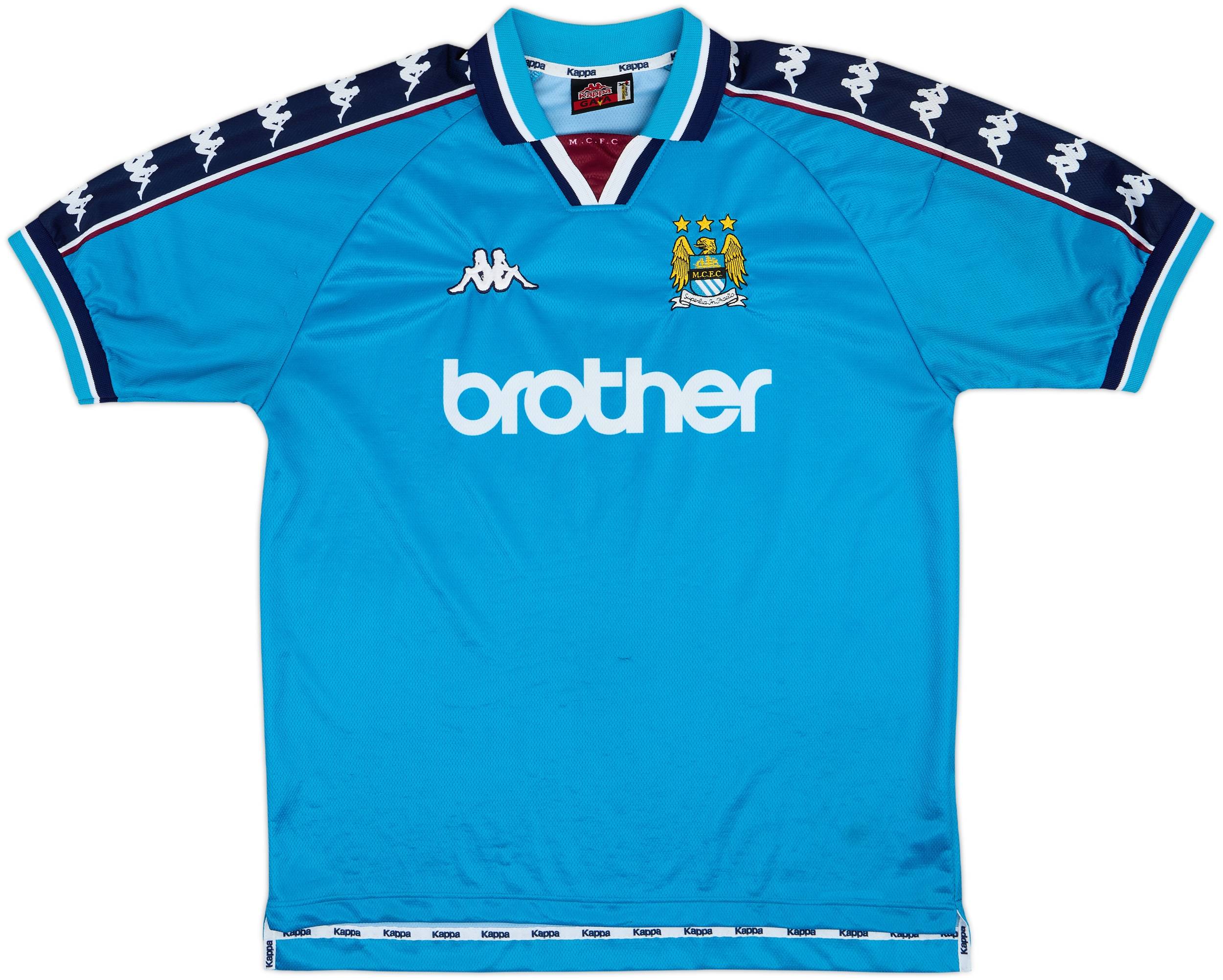 1997-99 Manchester City Home Shirt - 8/10 - (XL)