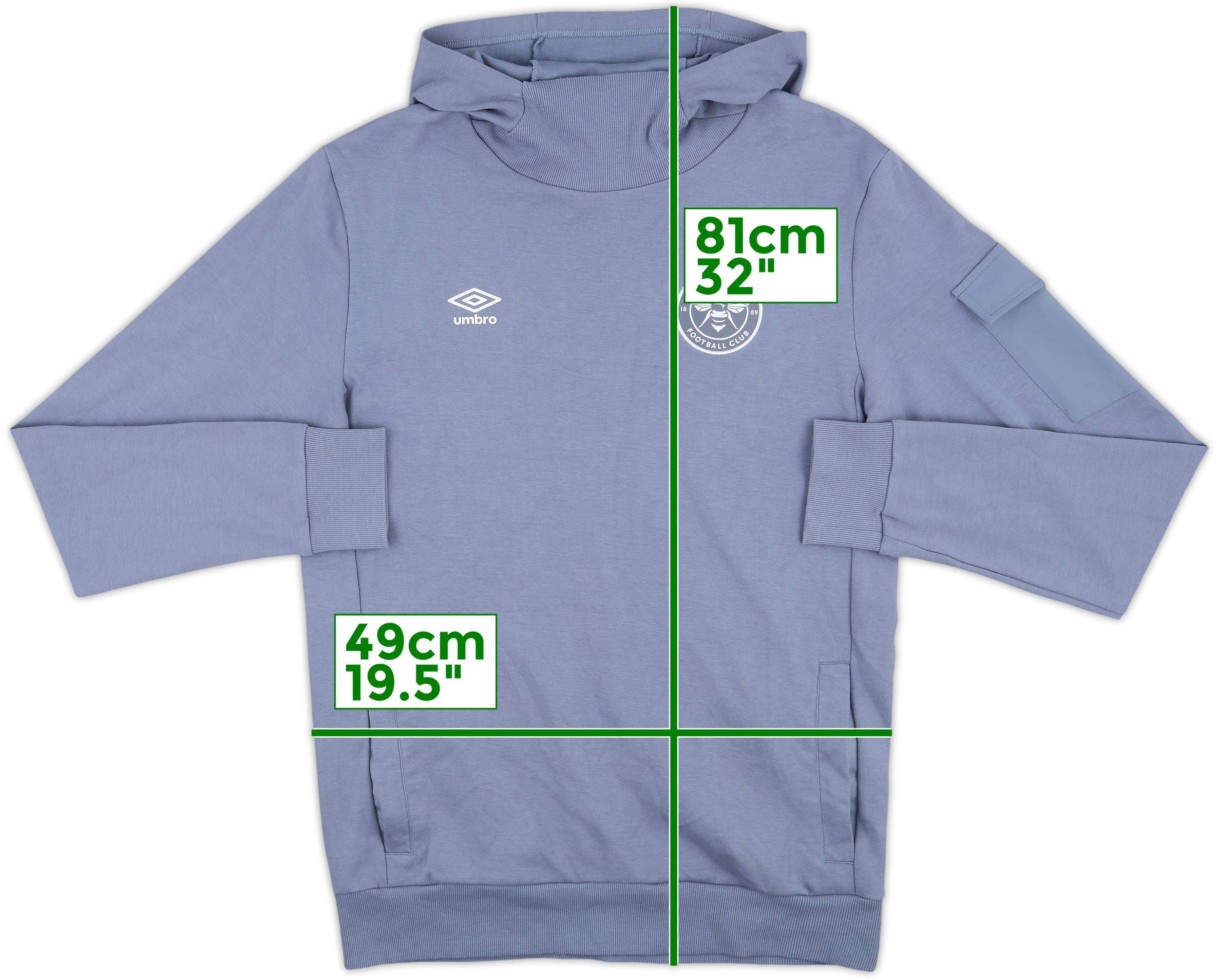 2019-20 Brentford Umbro Hooded Sweat Top - 9/10 - (M)
