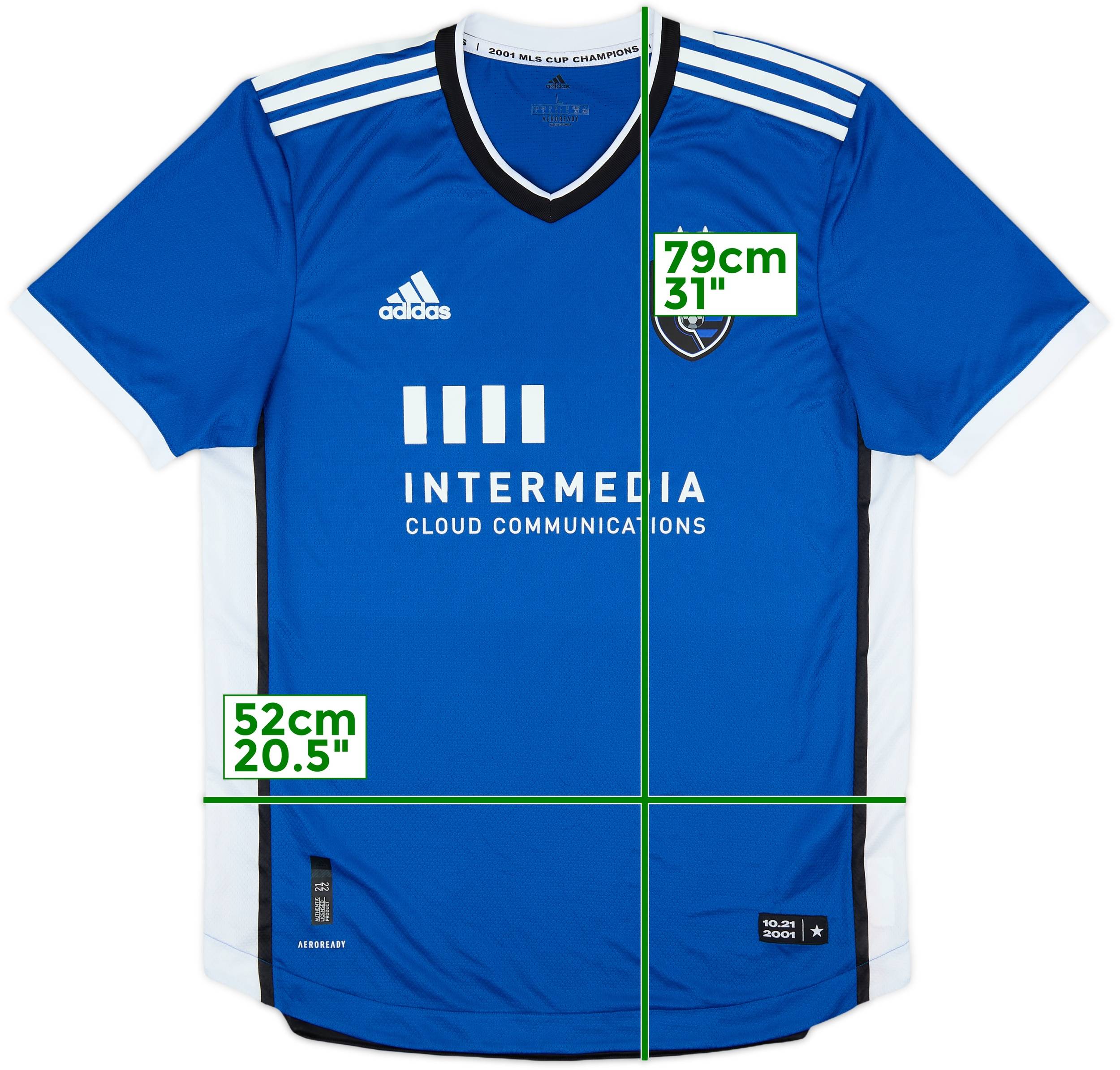 2021-22 San Jose Earthquakes Authentic Home Shirt 8/10 (L)