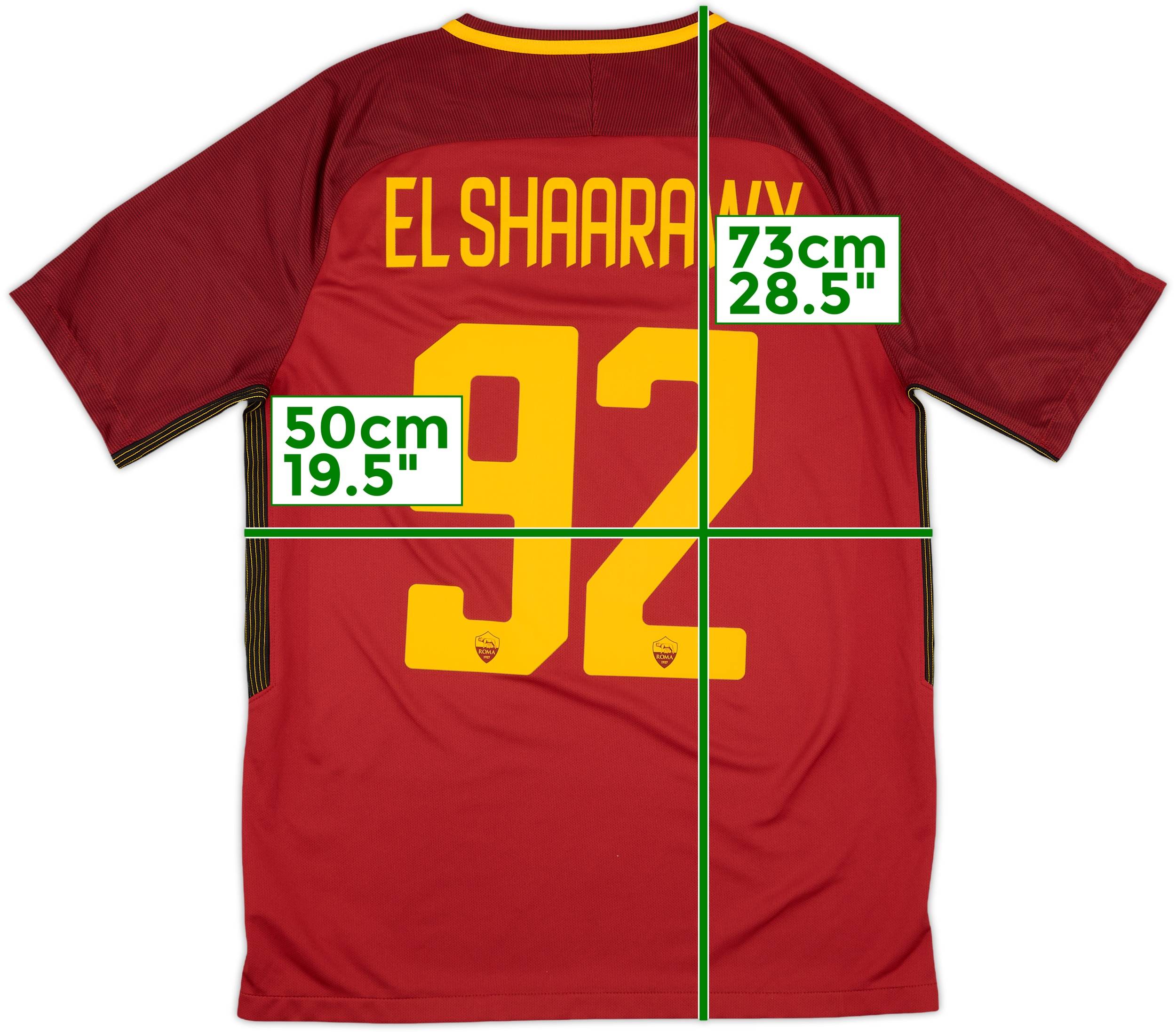 2017-18 Roma Home Shirt El Shaarawy #92 - 9/10 - (M)