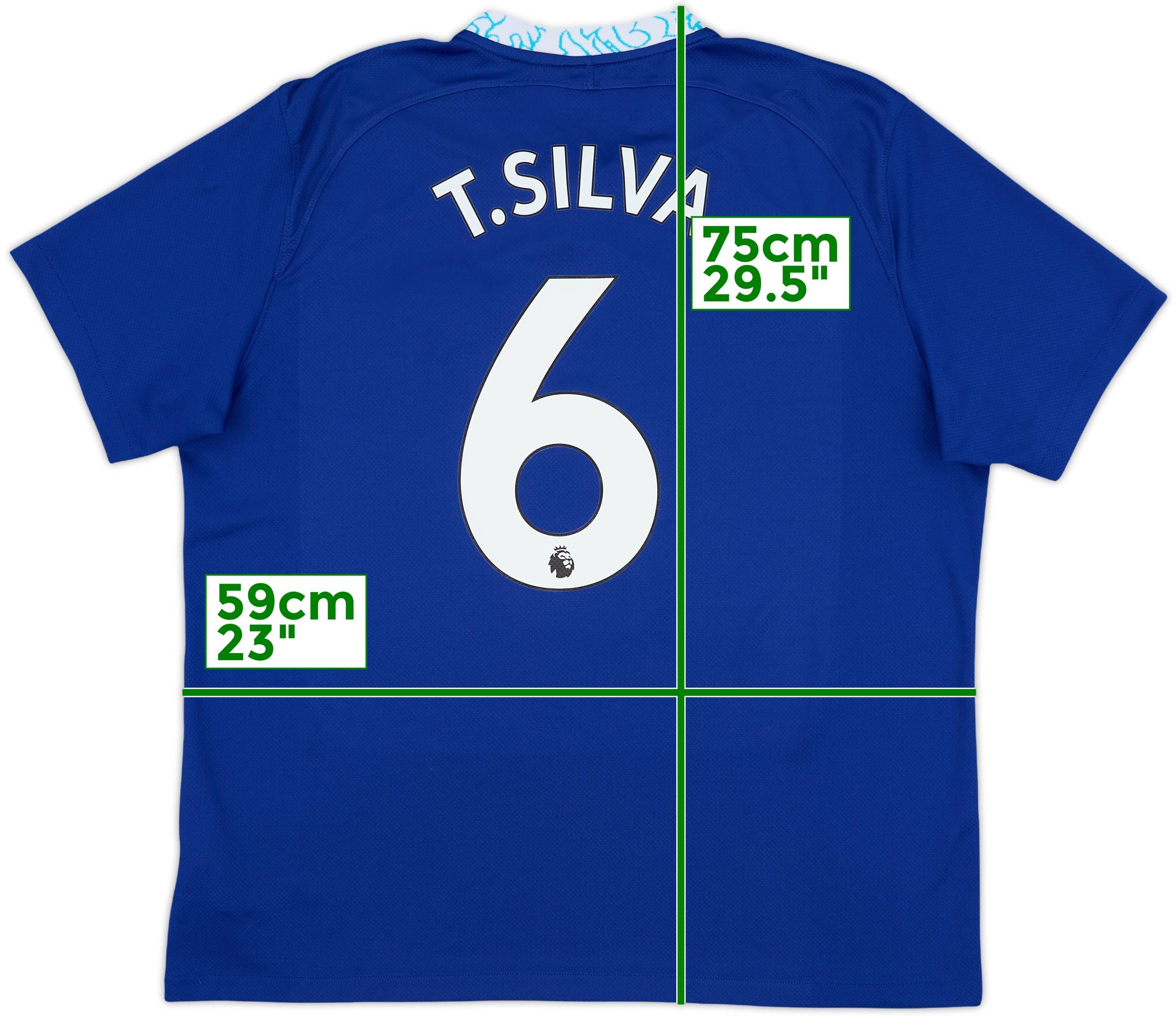 2022-23 Chelsea Home Shirt T.Silva #6 - 8/10 - (XL)