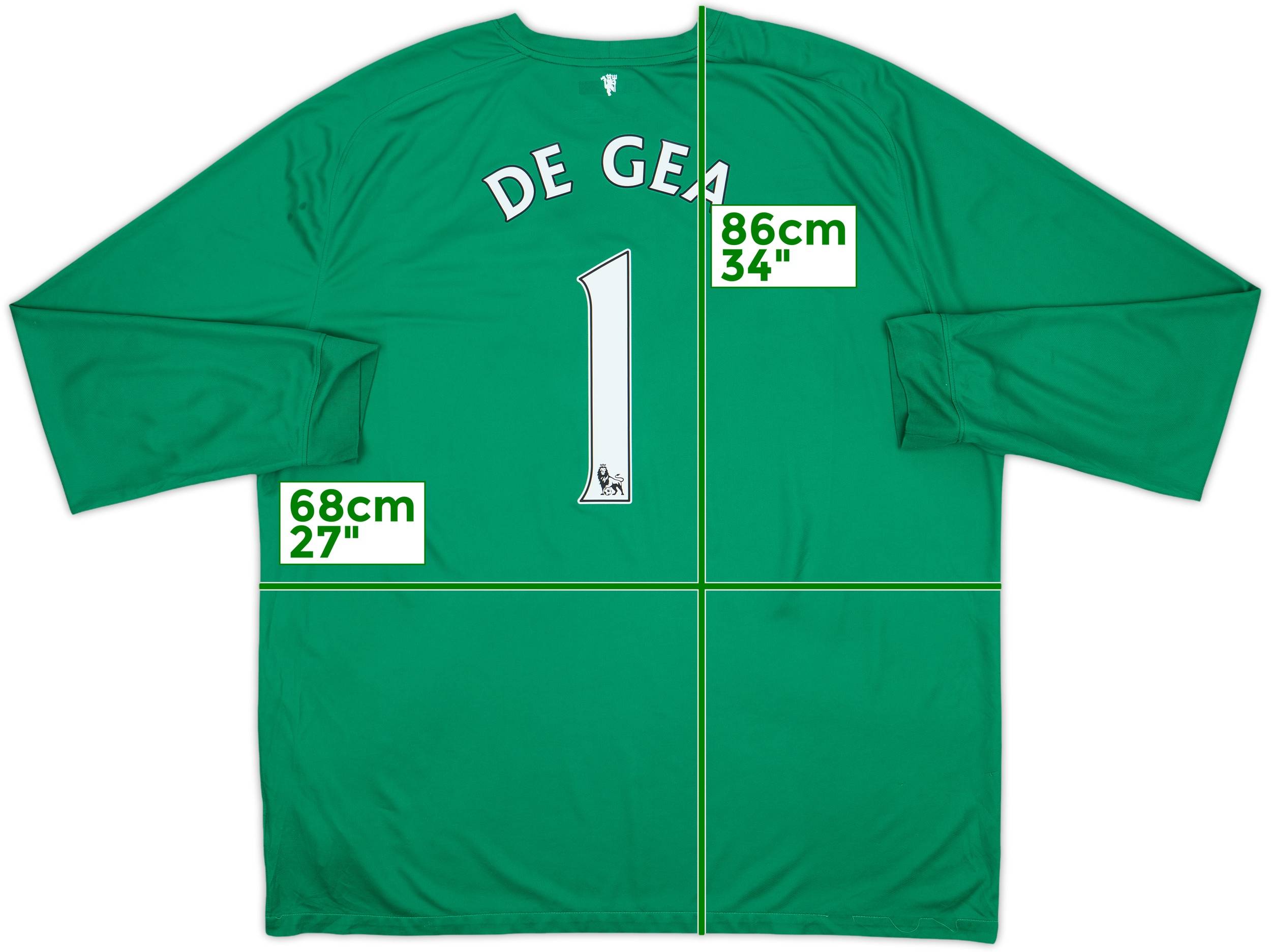 2014-15 Manchester United GK Shirt De Gea #1 - 6/10 - (3XL)