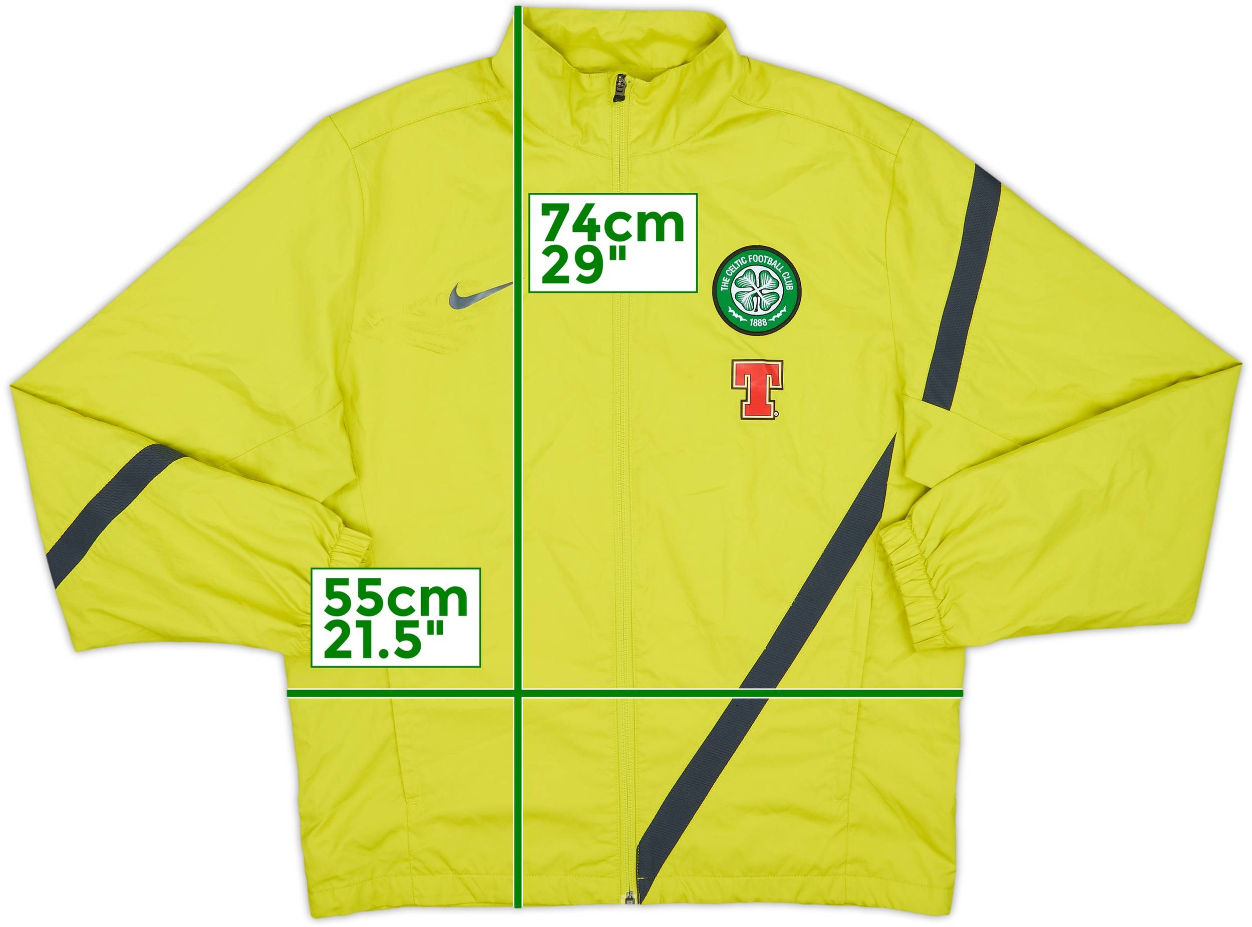 【もんきっきー】ナイキ　セルティック　2011-12 トラックジャケット 2011-12 Celtic Nike Track Jacket - 6/10 - (M)