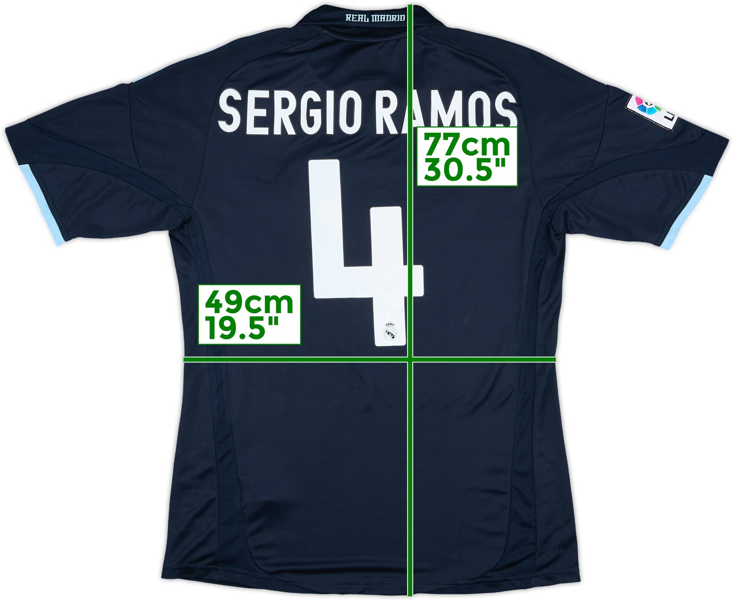 2009-10 Real Madrid Away Shirt Sergio Ramos #4 - 5/10 - (M)