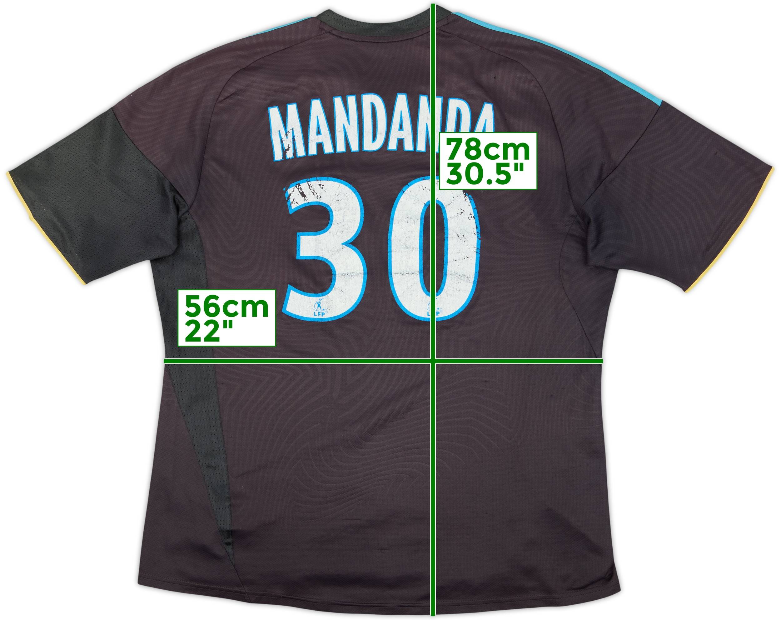 2009-10 Olympique Marseille Third/GK Shirt Mandanda #30 - 4/10 - (XL)