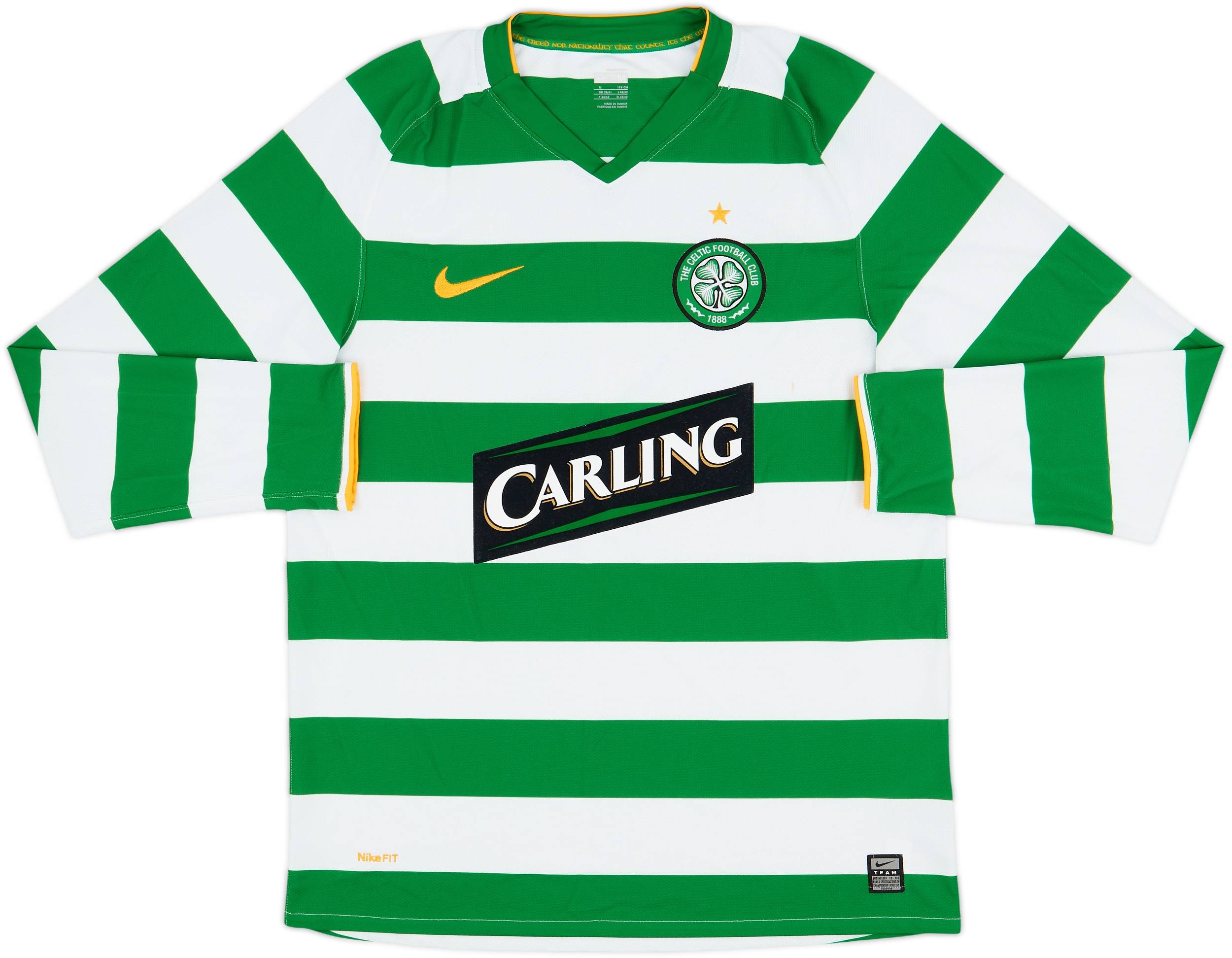 Celtic FC NAKAMURA 25番 シャツ 2008-10 Celtic Home L/S Shirt Nakamura #25 - 7/10 - (M)