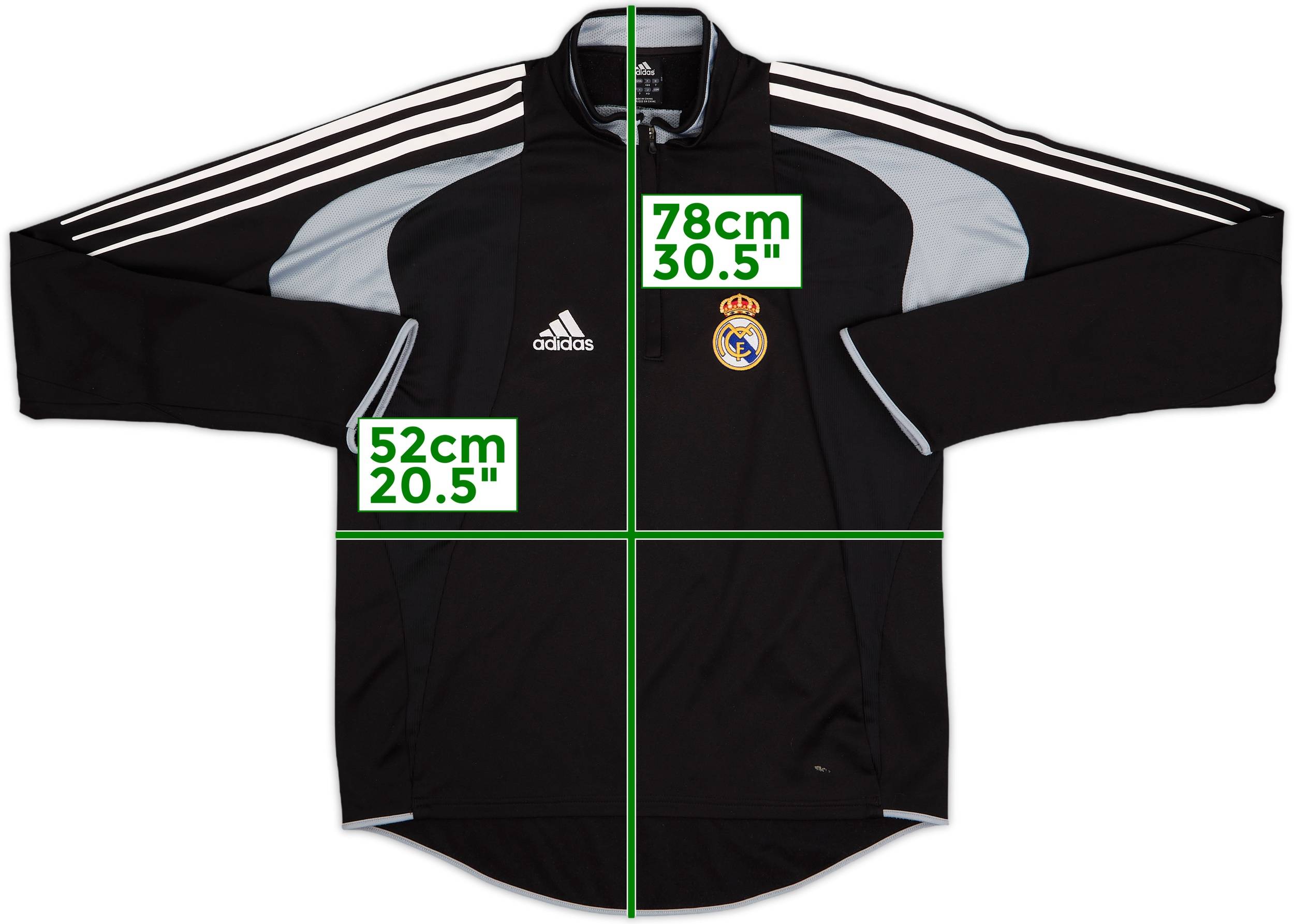adidas Real Madrid ホームジャージ M 2004-05 Real Madrid adidas 1/4 Zip Training Top - 6/10 - (S)