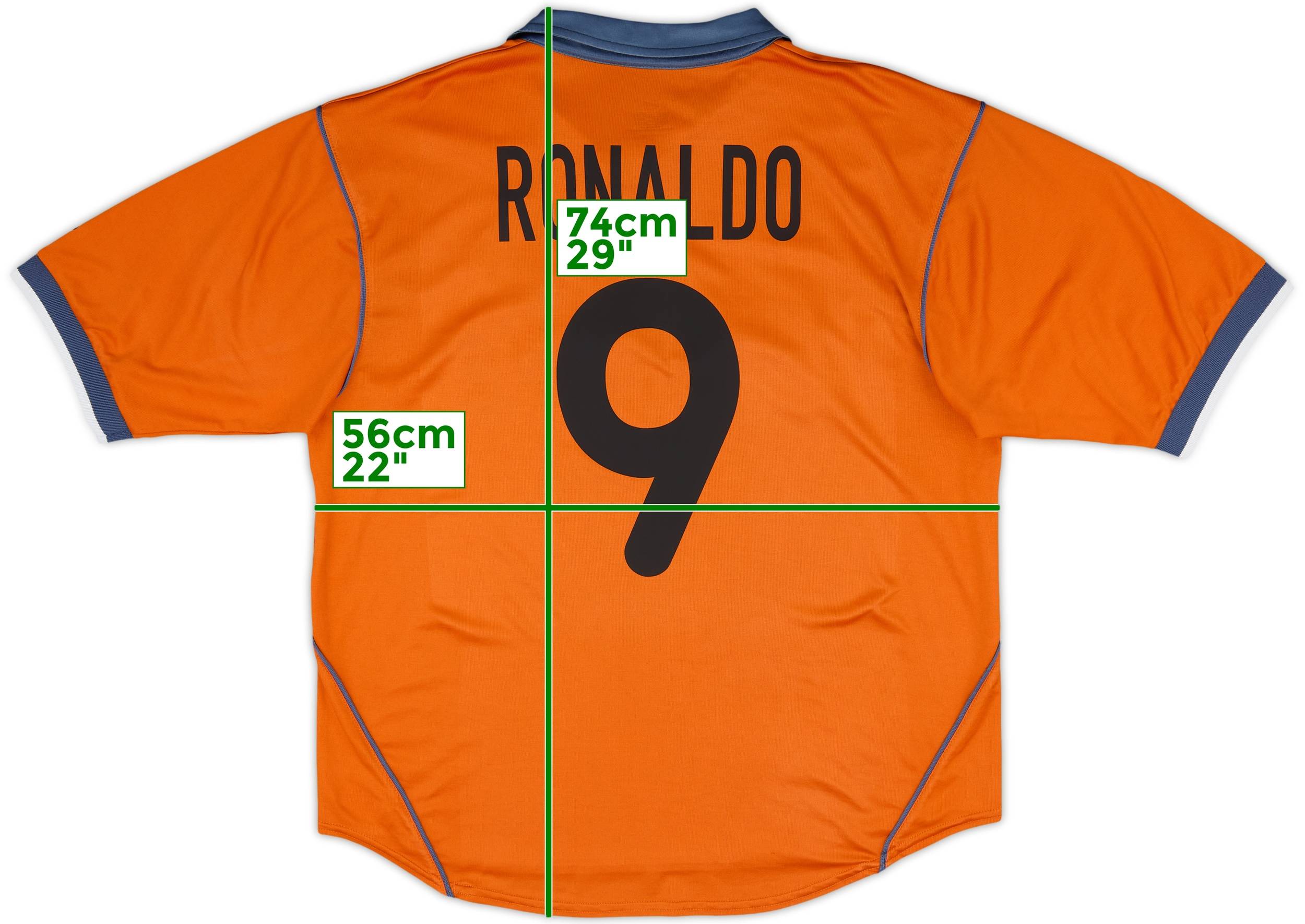 2000-01 Inter Milan Third Shirt Ronaldo #9 - 8/10 - (L)