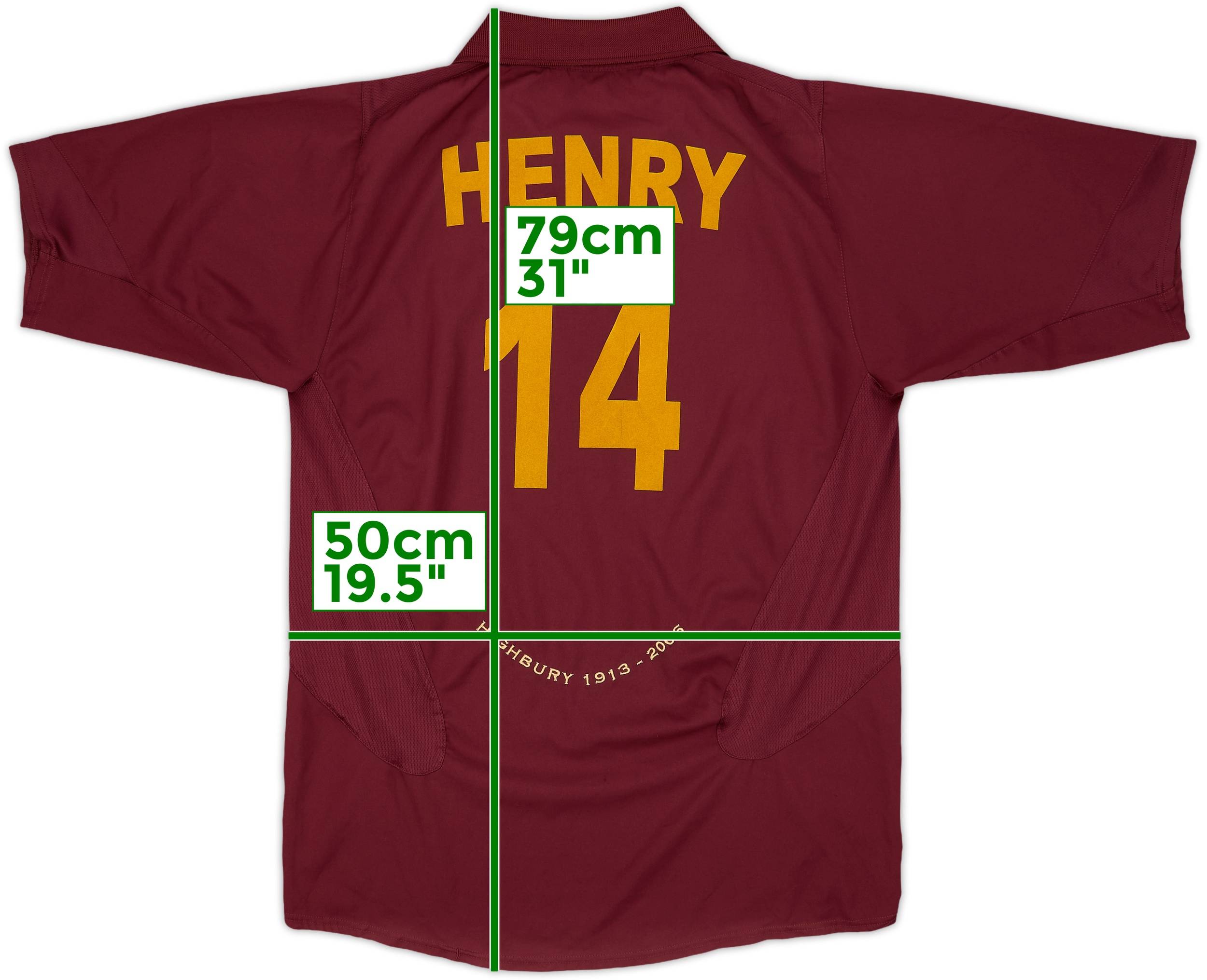 2005-06 Arsenal Home Shirt Henry #14 - 7/10 - (M)