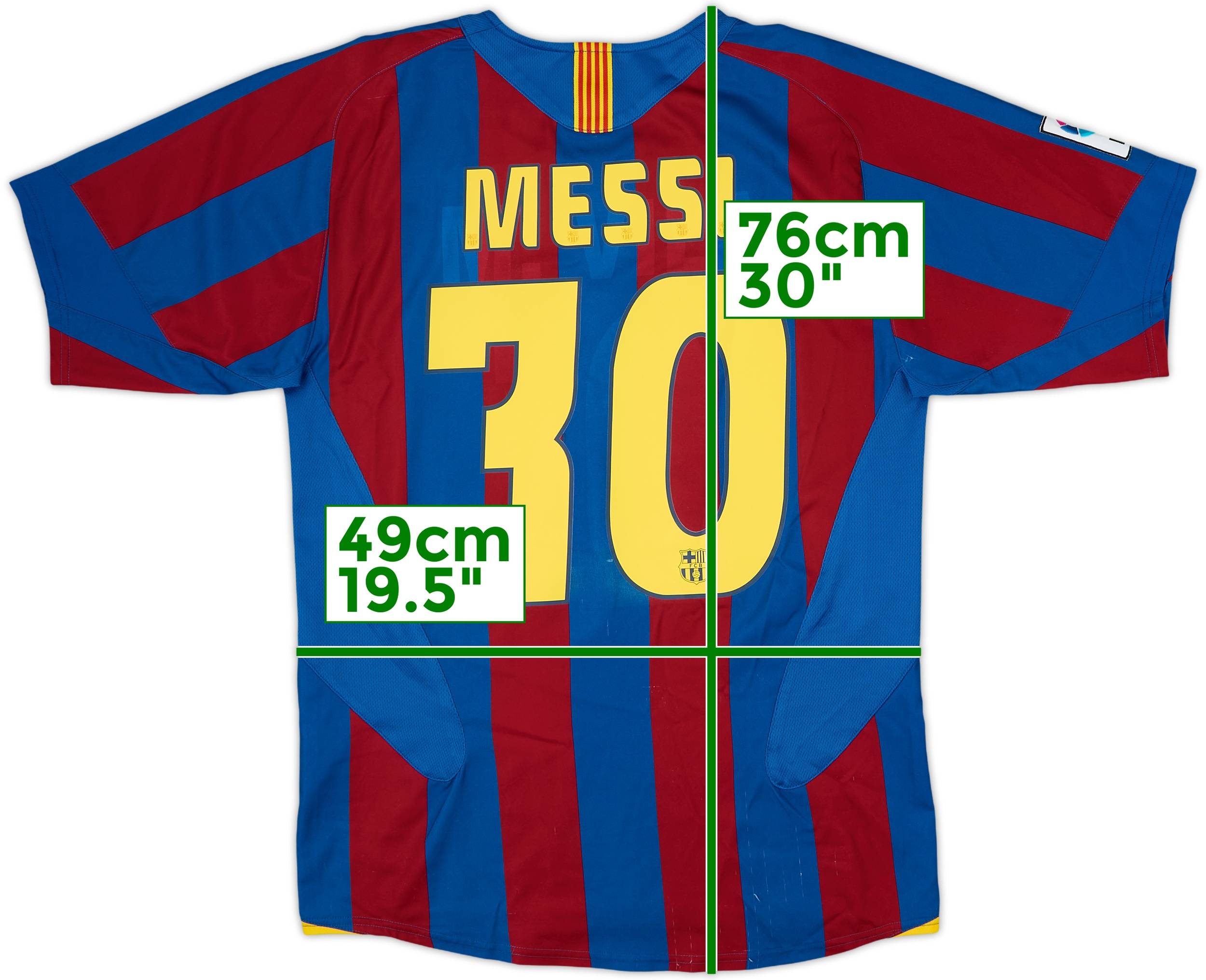 2005-06 Barcelona Home Shirt Messi #30 - 6/10 - (S)