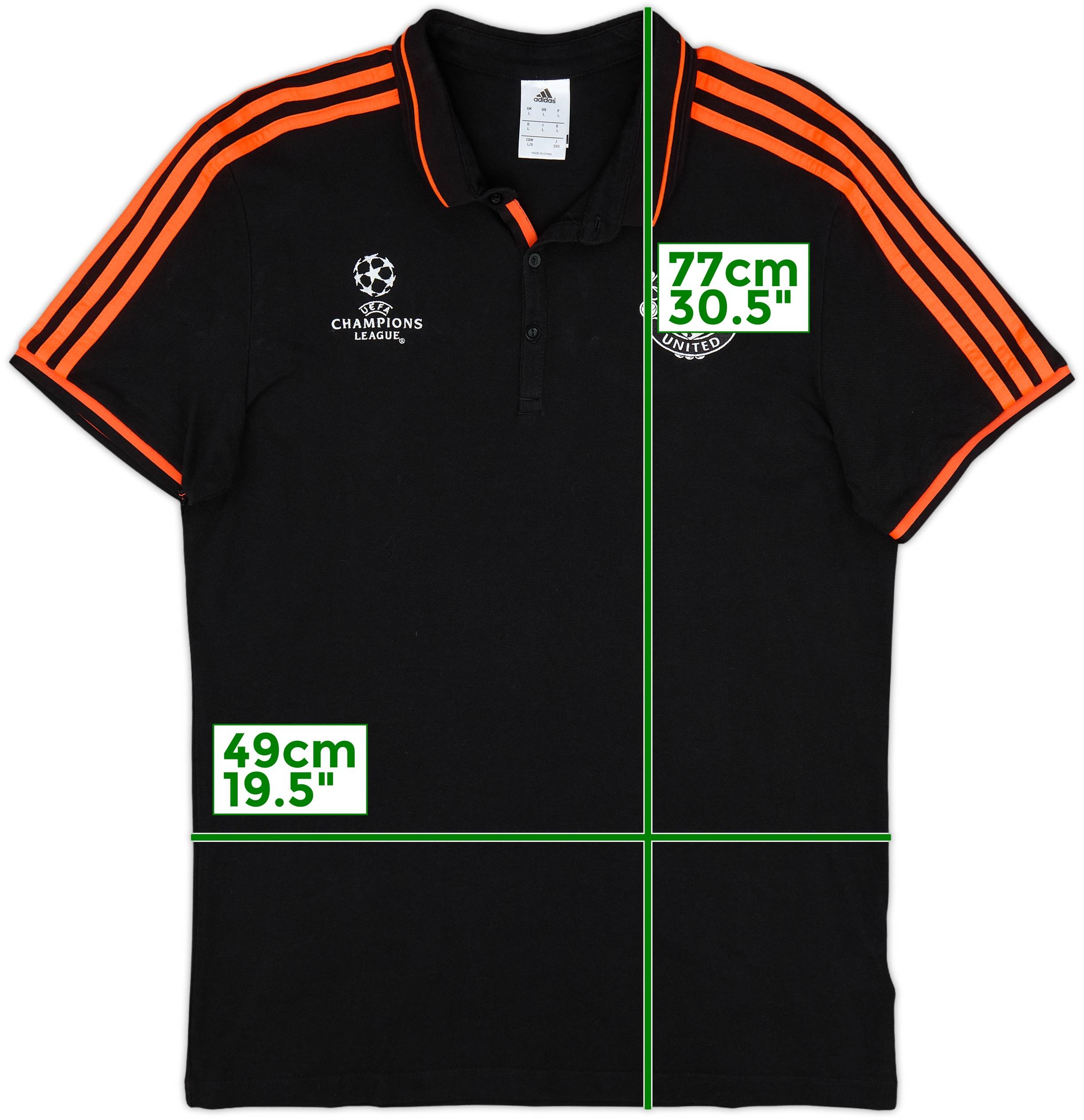 2015-16 Manchester United Champions League adidas Polo Shirt 10