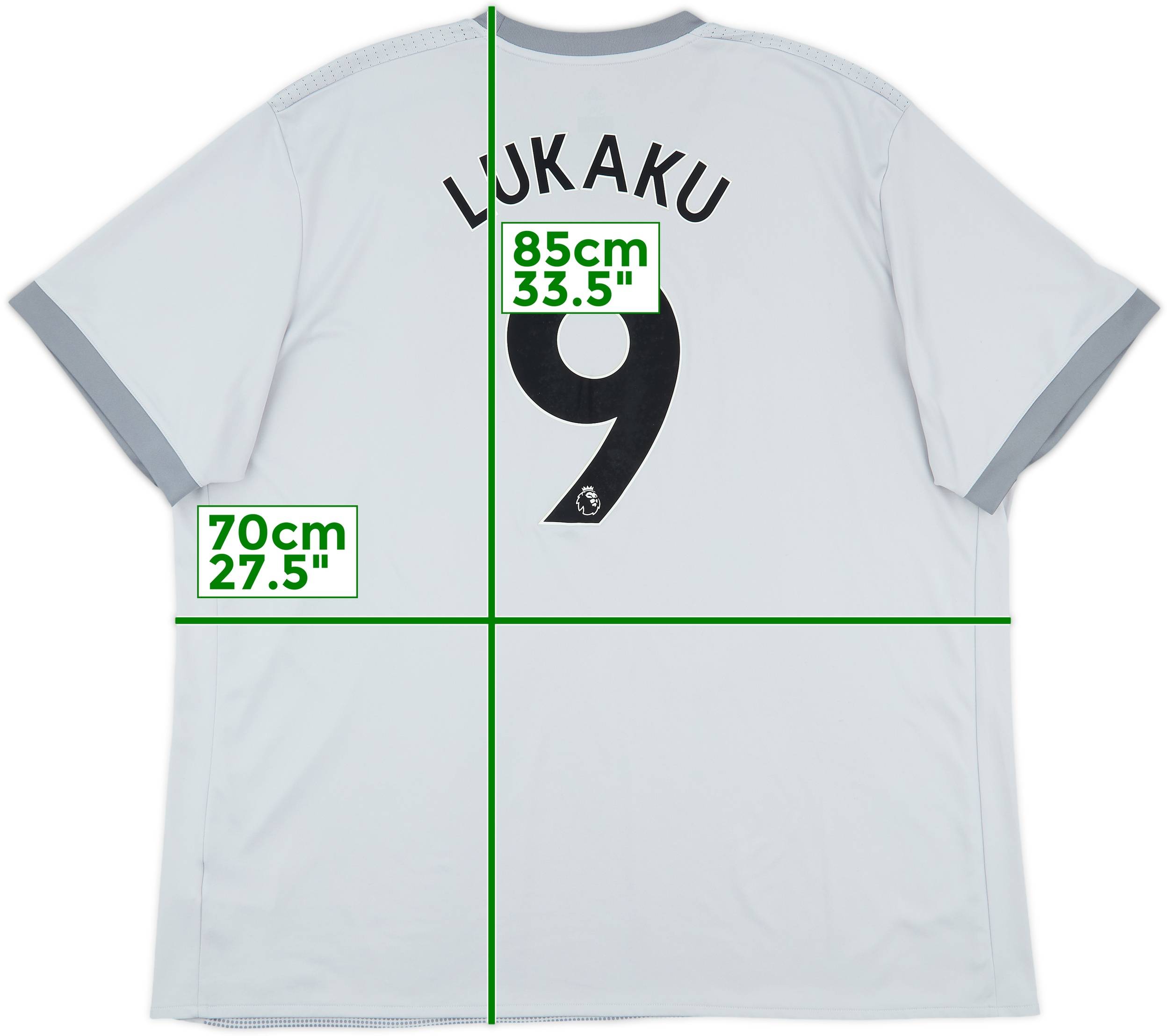 2017-18 Manchester United Third Shirt Lukaku #9 - 9/10 - (3XL)