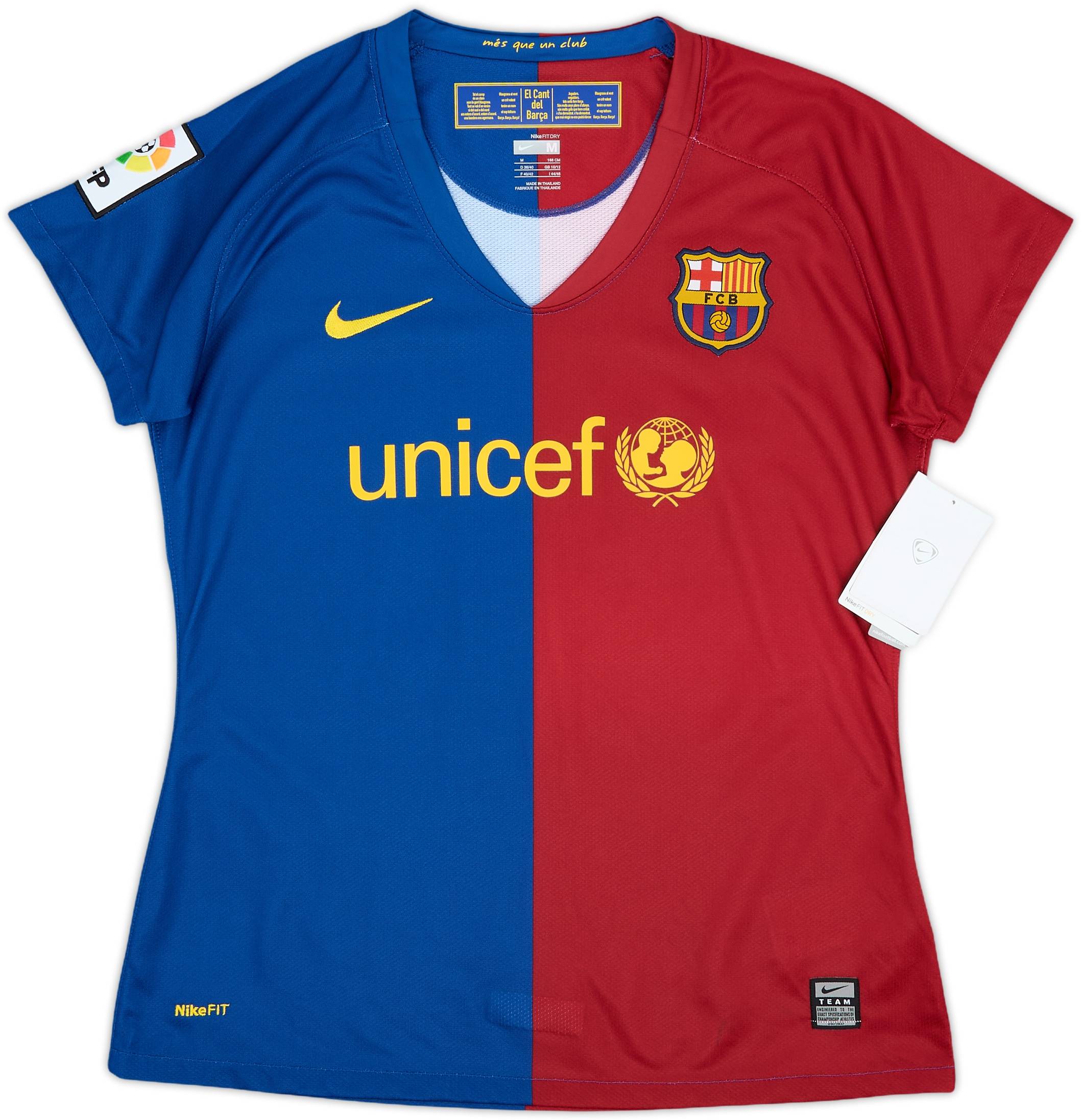 FC Barcelona Messi 2008 10 シャツ Mサイズ 2008-09 Barcelona Home Shirt Messi #10 (Women's M)