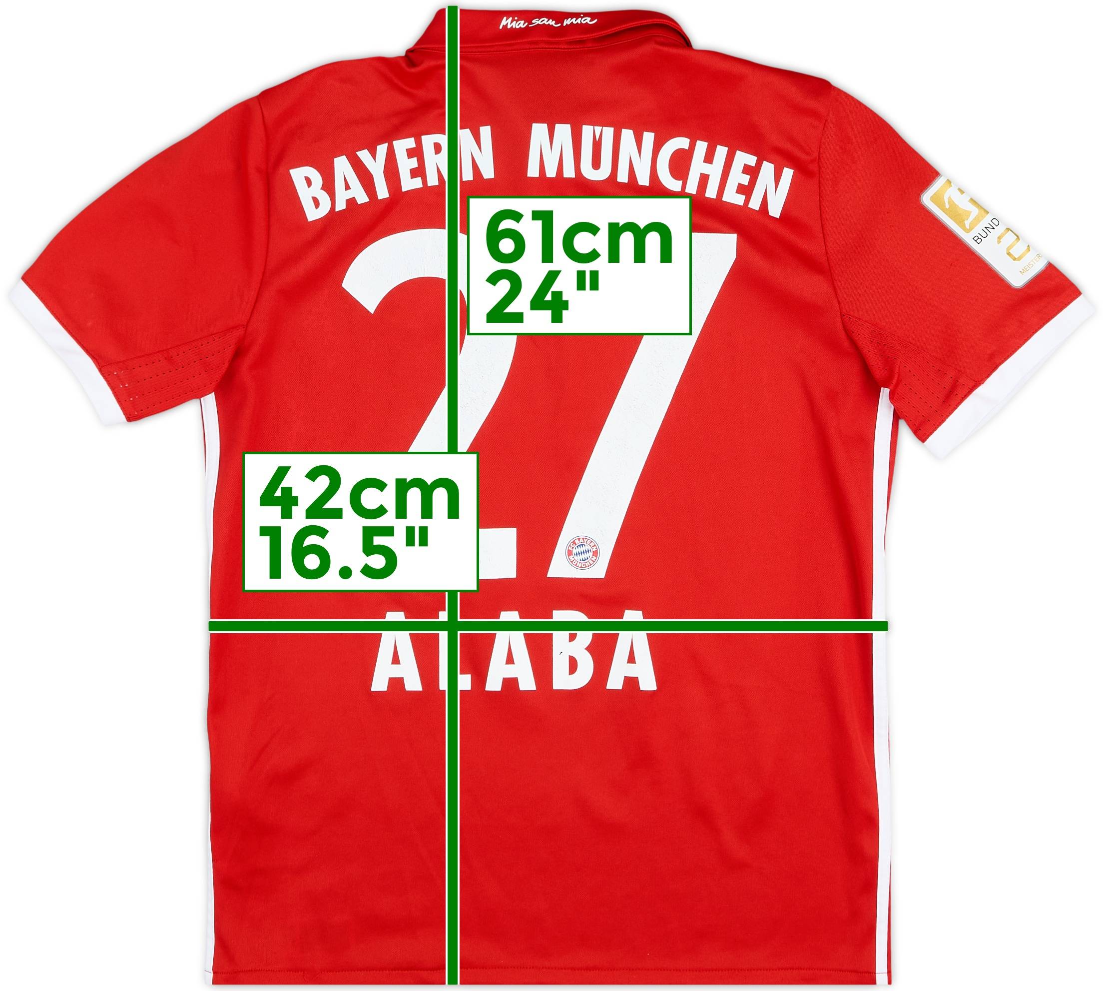 2016-17 Bayern Munich Home Shirt - 7/10 - (L.Boys)
