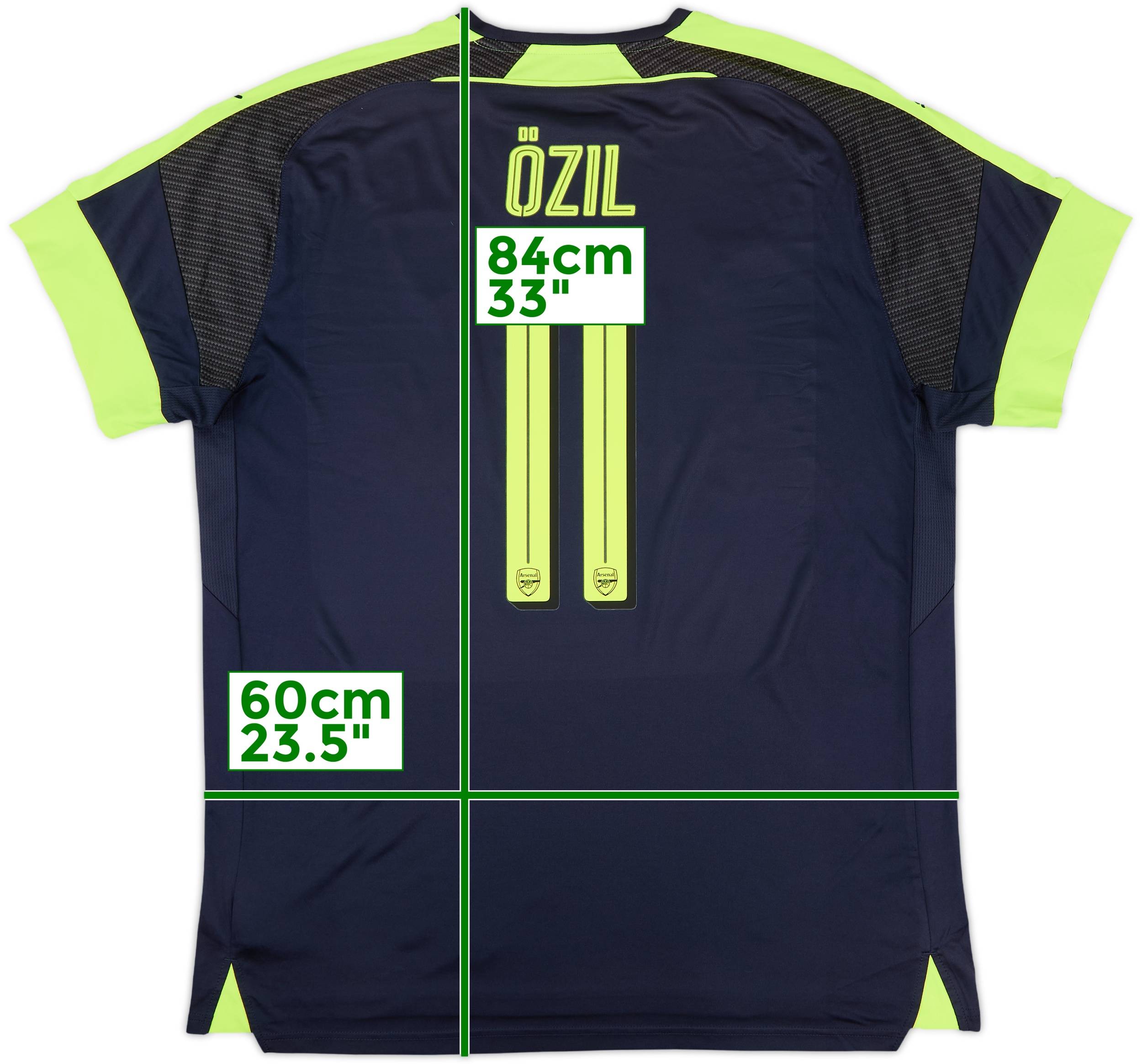 2016-17 Arsenal Third Shirt Ozil #11 - 7/10 - (XXL)