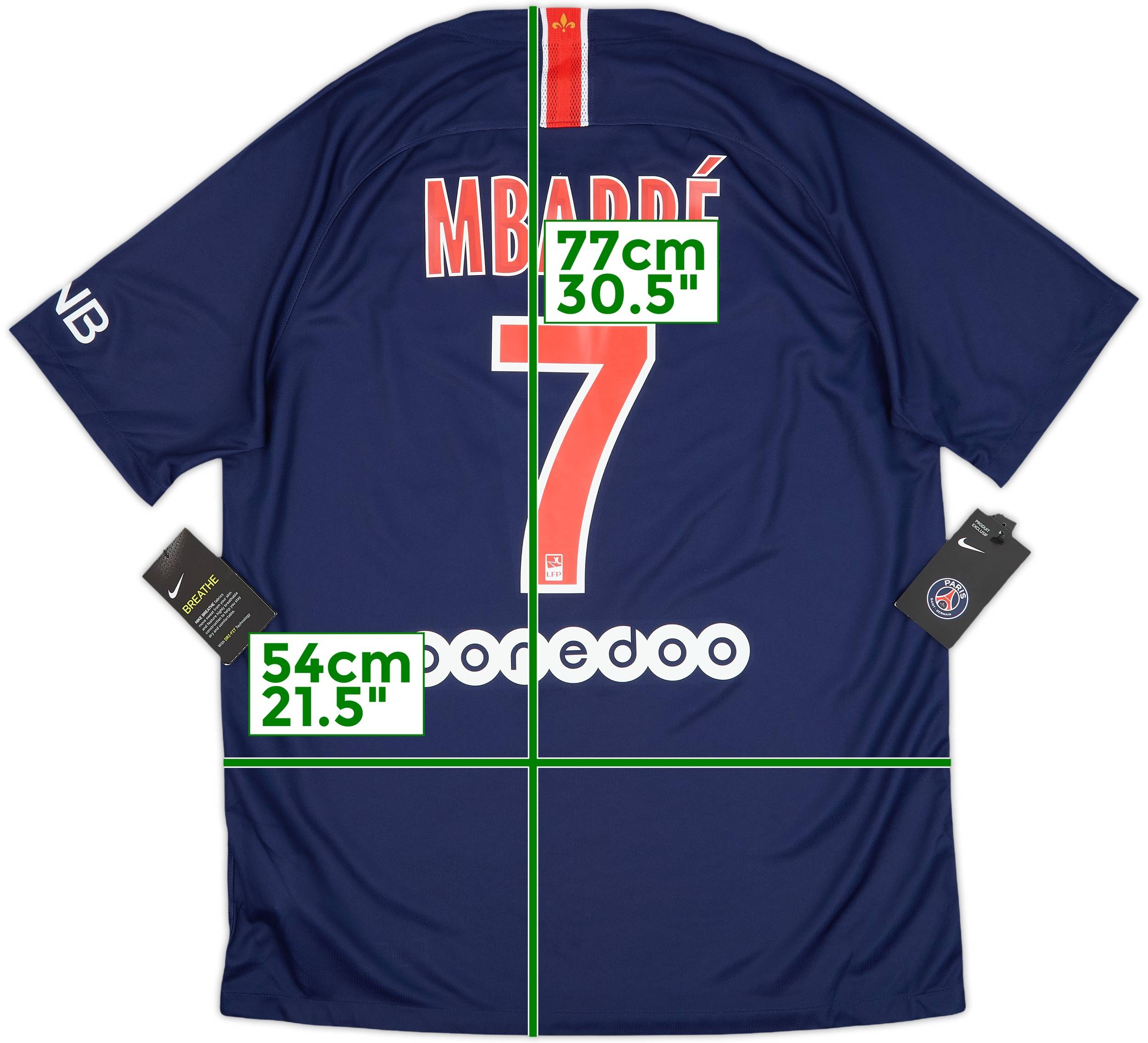 2018-19 Paris Saint-Germain Home Shirt Mbappe #7 (M)