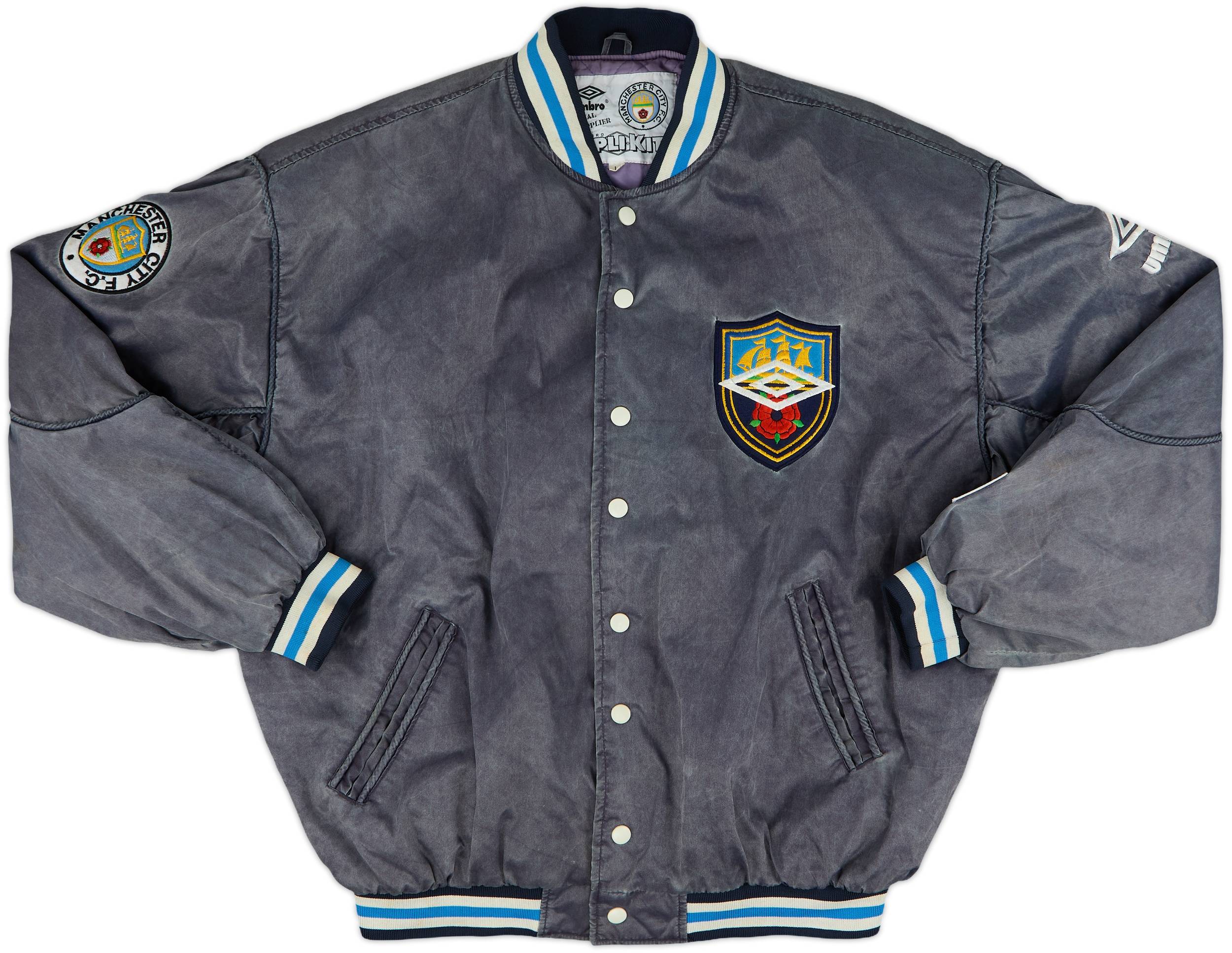 1990-92 Manchester City Umbro Bomber Jacket - 9/10 - (L)