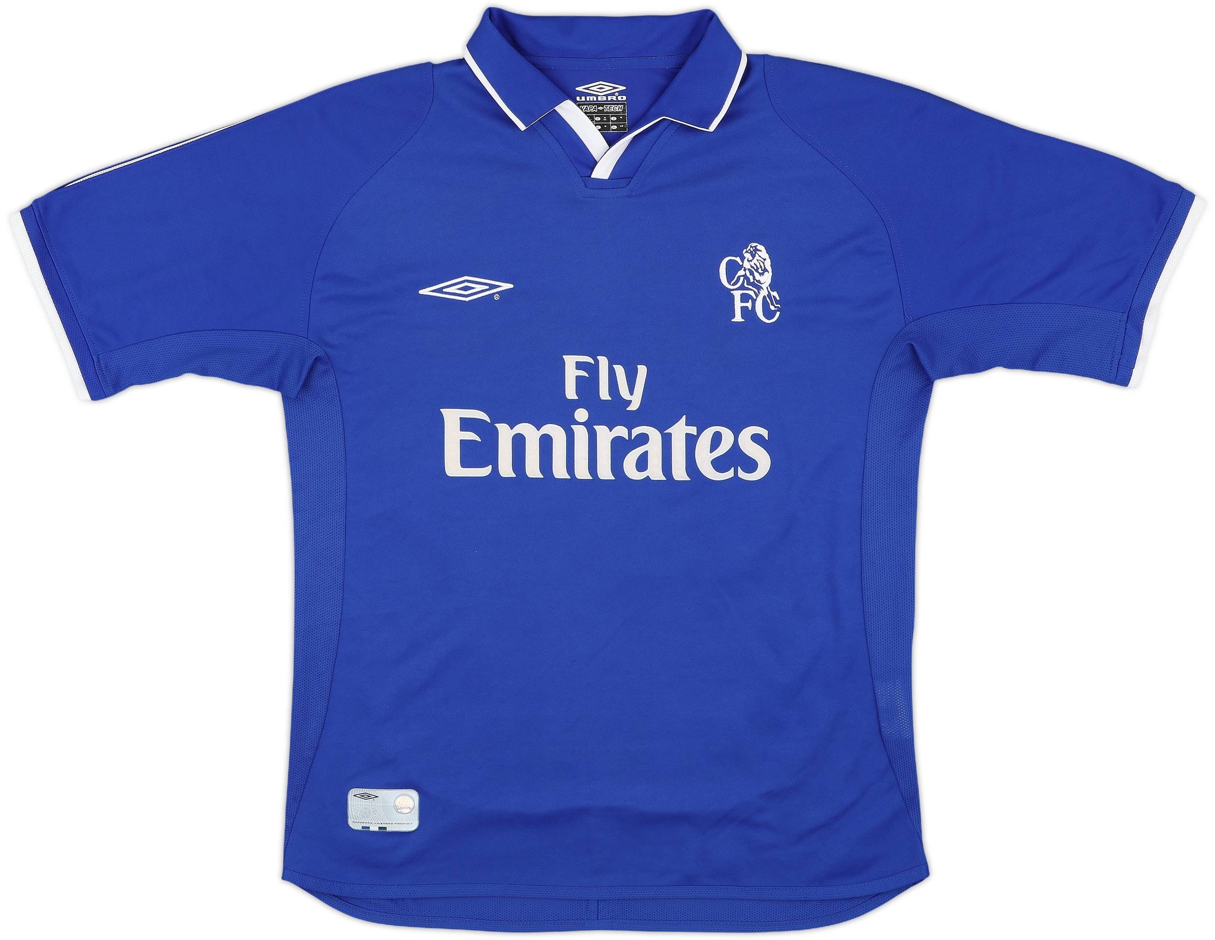 2001-03 Chelsea Home Shirt Zola #25 - 9/10 - (M)