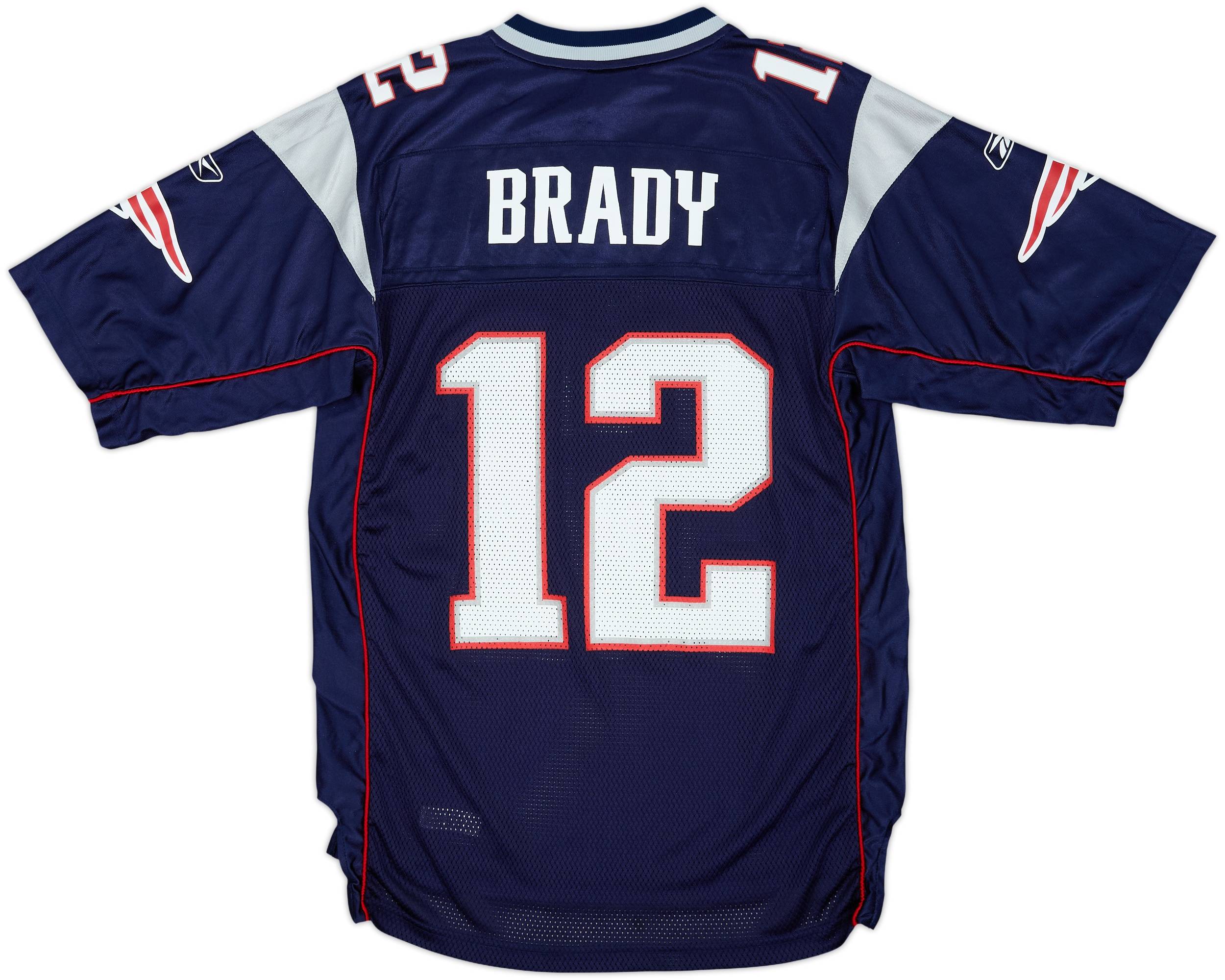 2005-06 New England Patriots Brady #12 Reebok On Field Home Jersey
